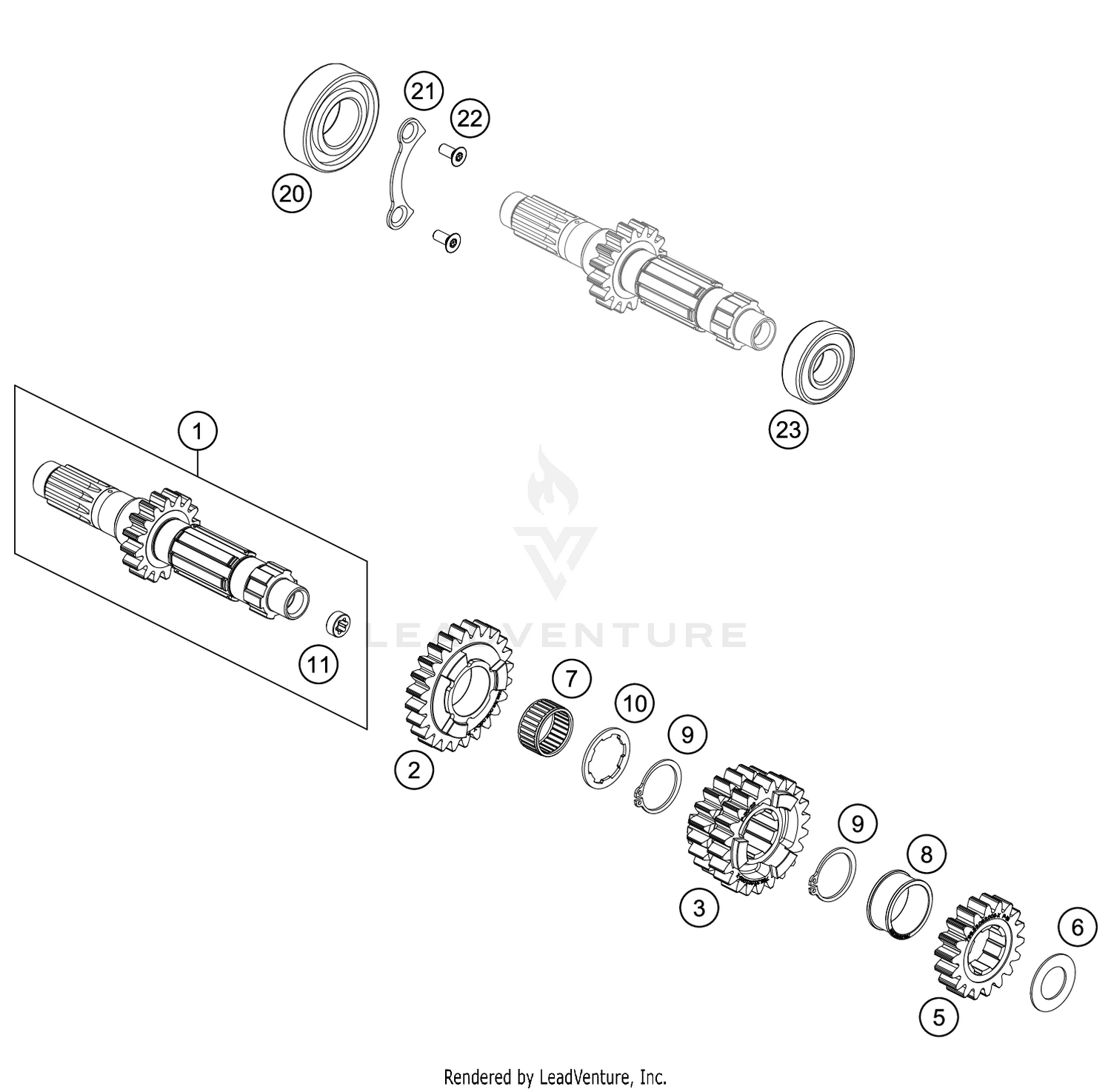 TRANSMISSION I - MAIN SHAFT