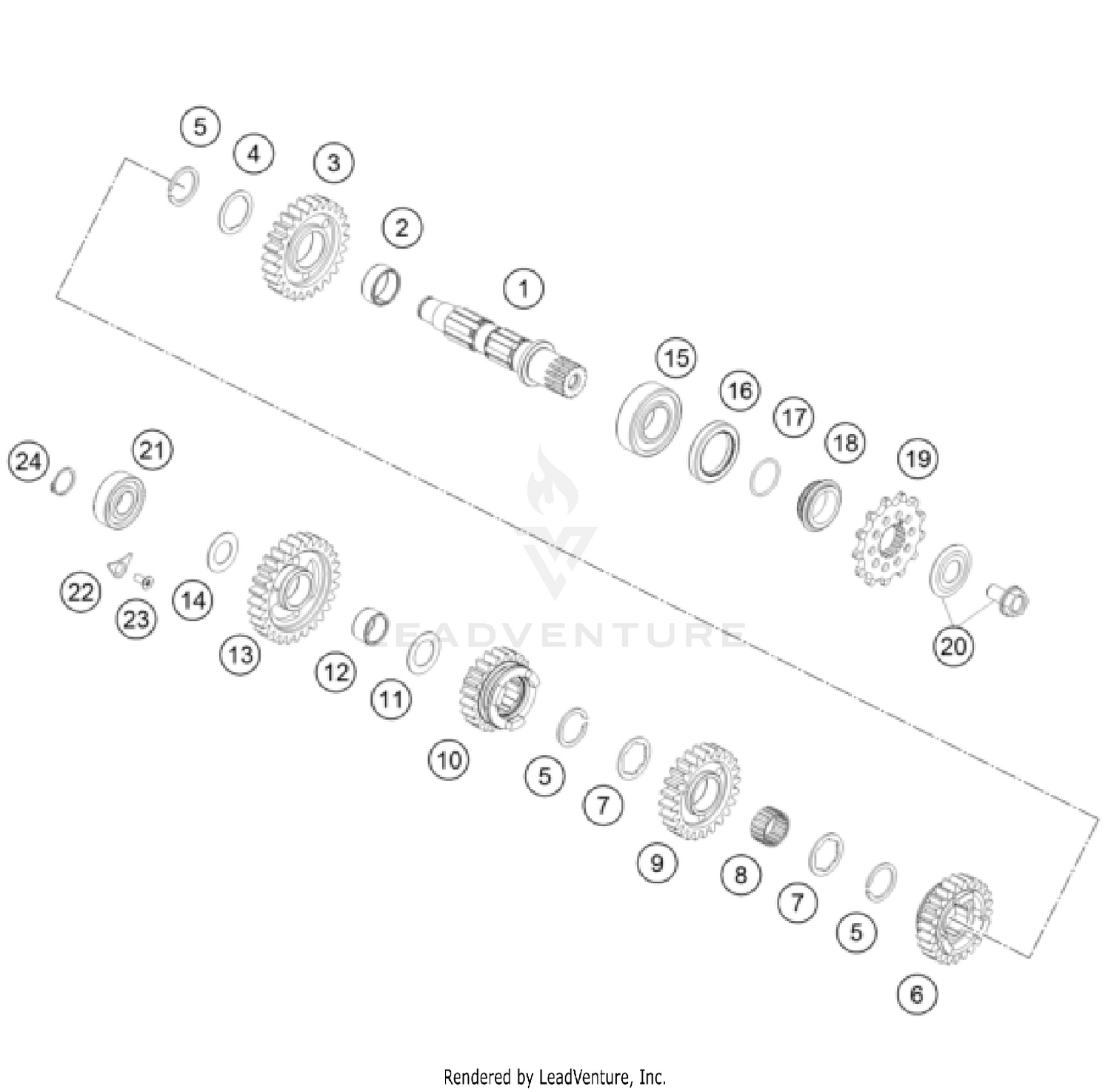 TRANSMISSION II - COUNTERSHAFT