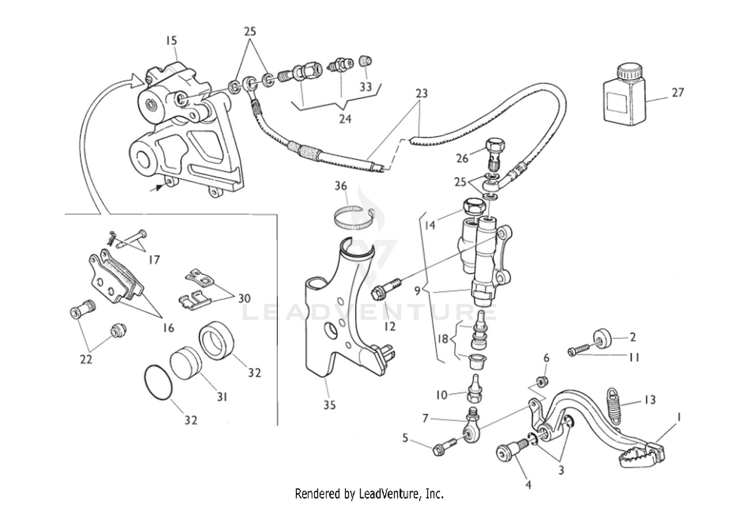 Rear Hydraulic Brake