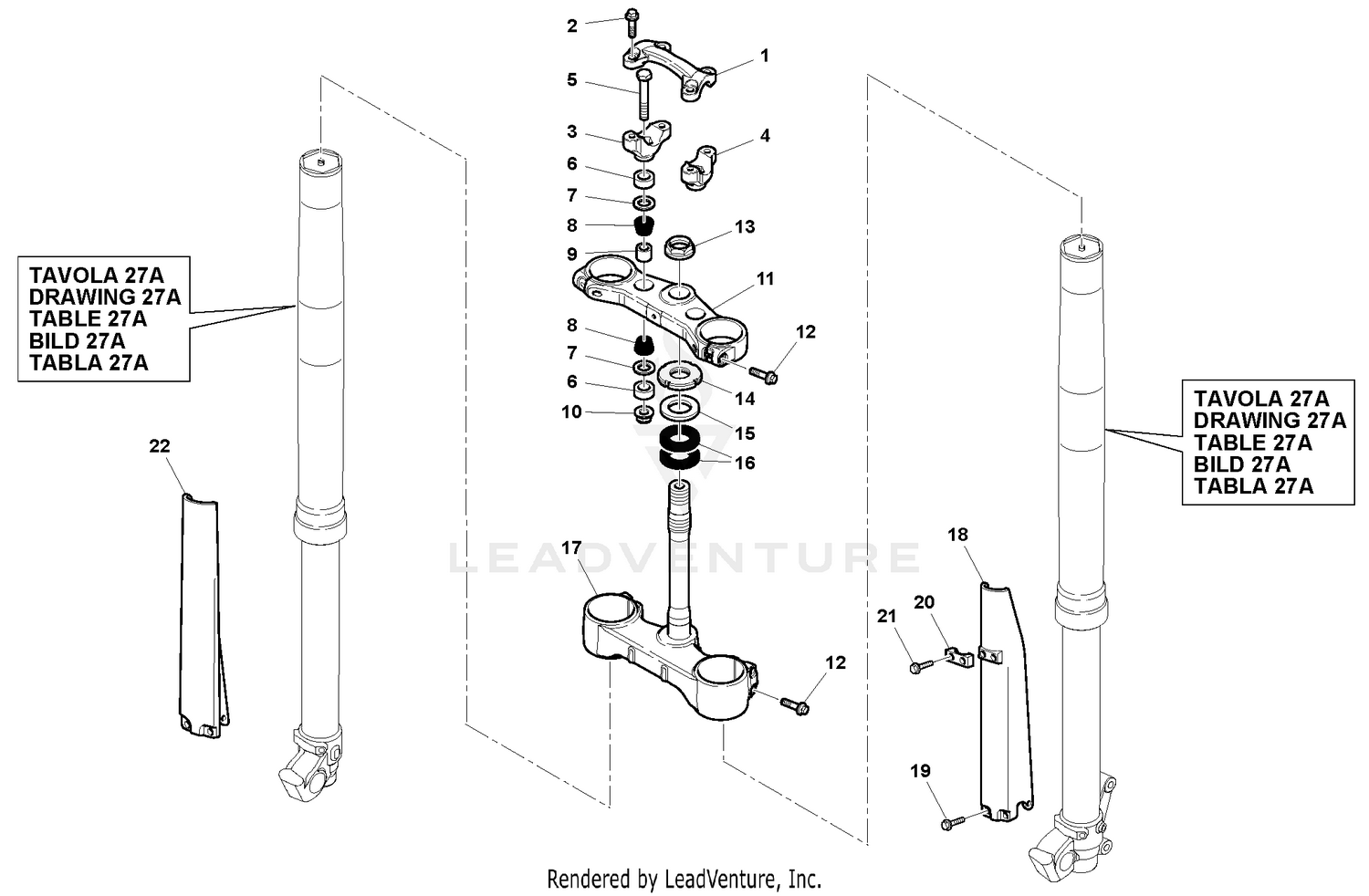 Front Fork Assembly 1/2
