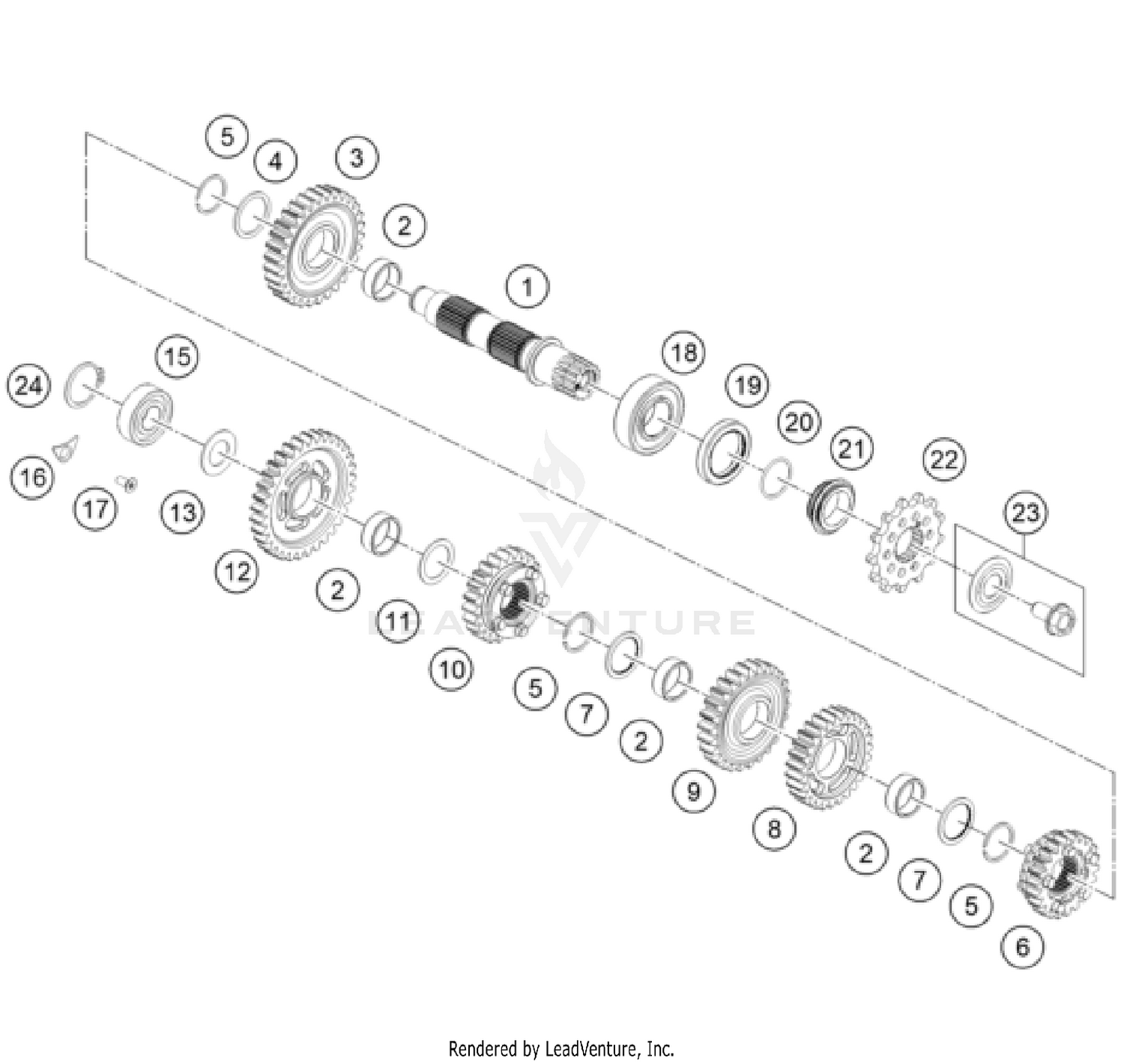 TRANSMISSION II - COUNTERSHAFT