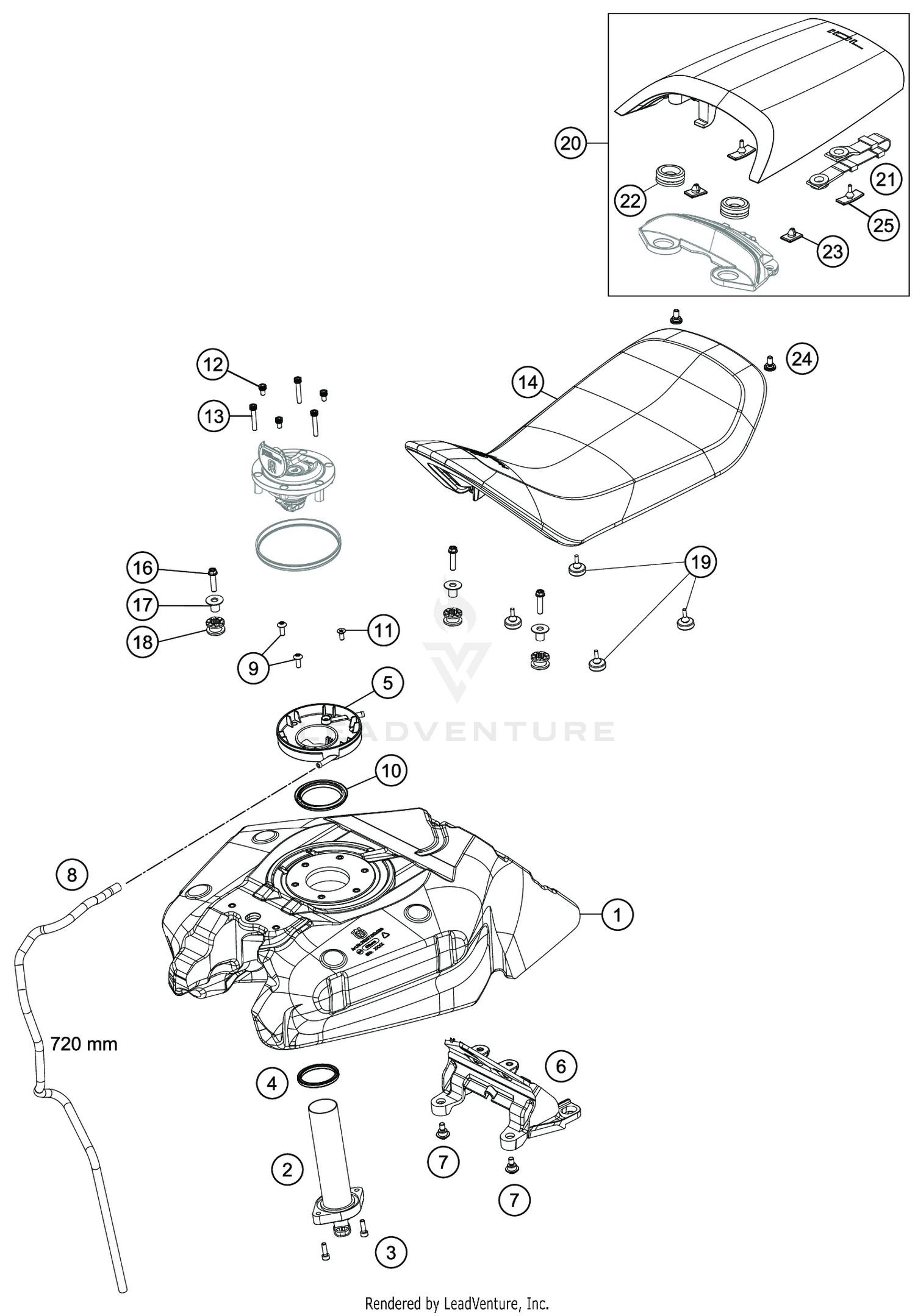 TANK, SEAT