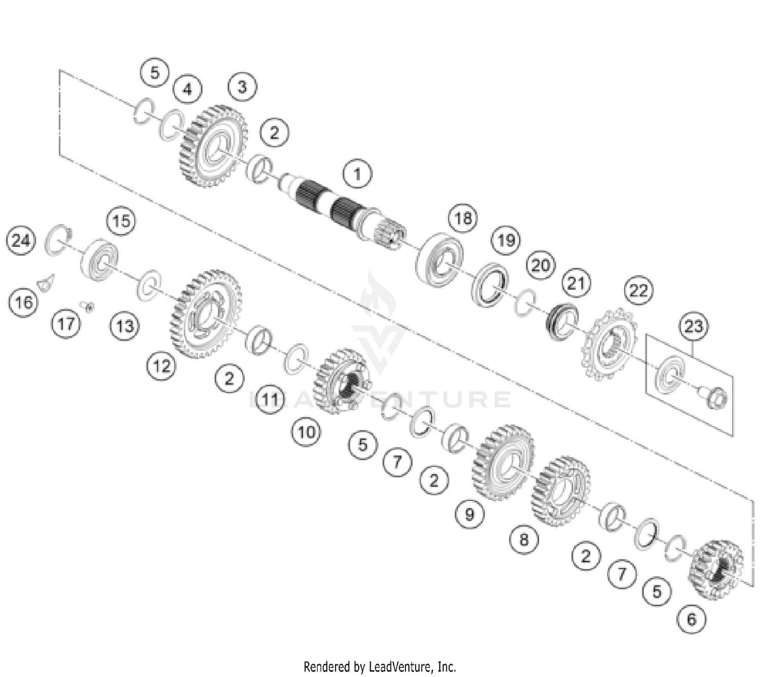 TRANSMISSION II - COUNTERSHAFT