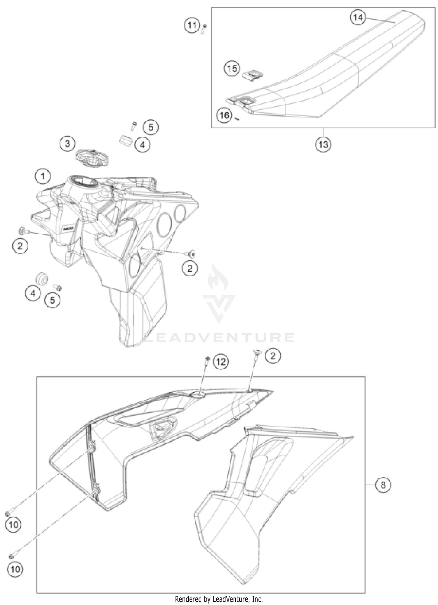 TANK, SEAT