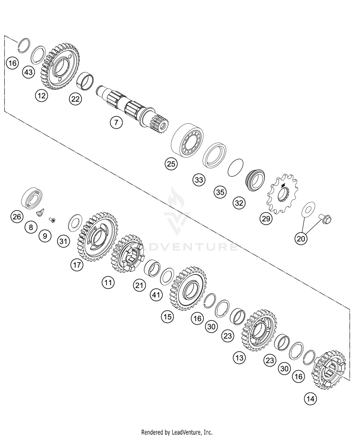 TRANSMISSION II - COUNTERSHAFT