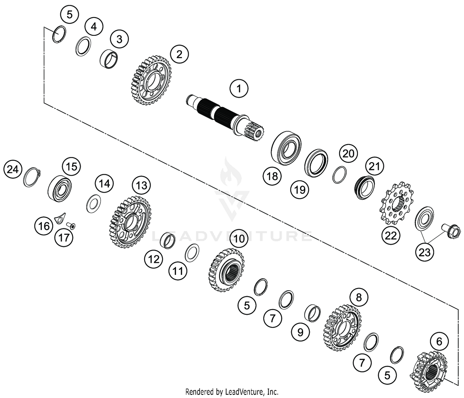 TRANSMISSION II - COUNTERSHAFT