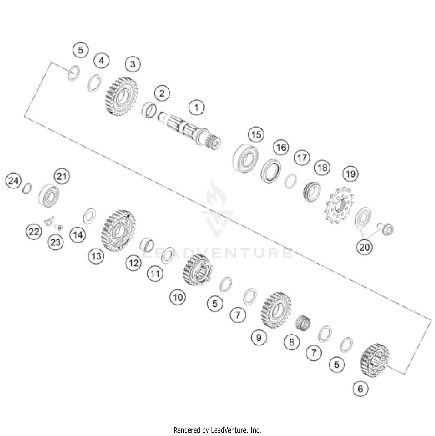 TRANSMISSION II - COUNTERSHAFT