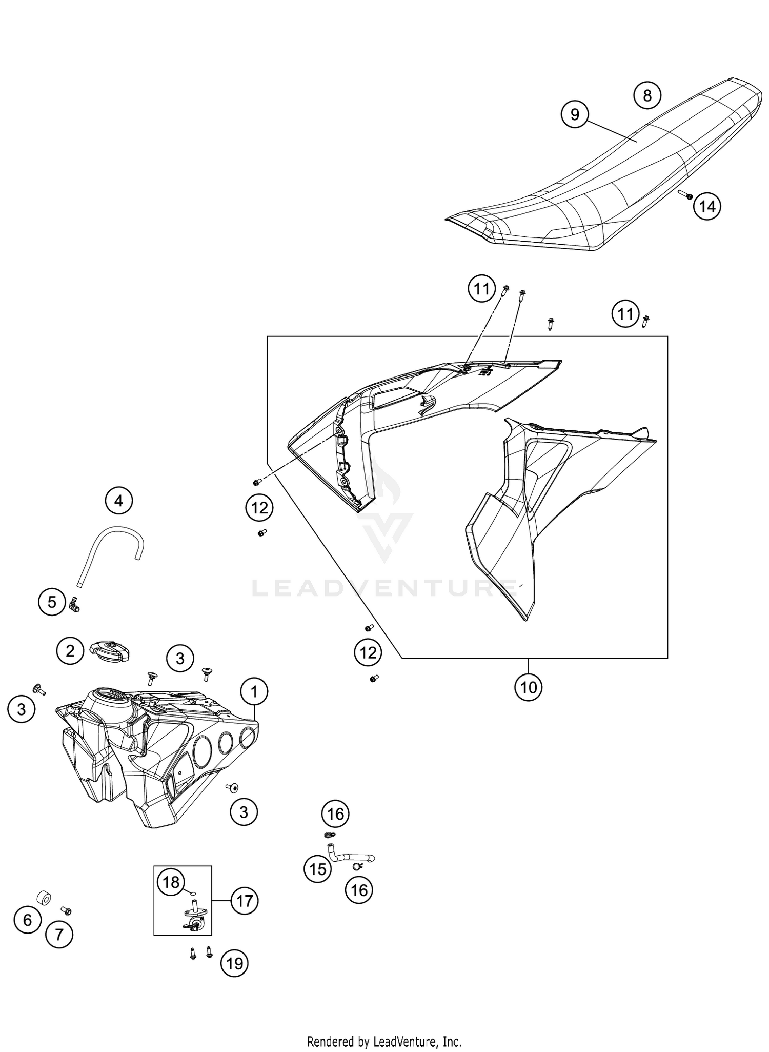 TANK, SEAT