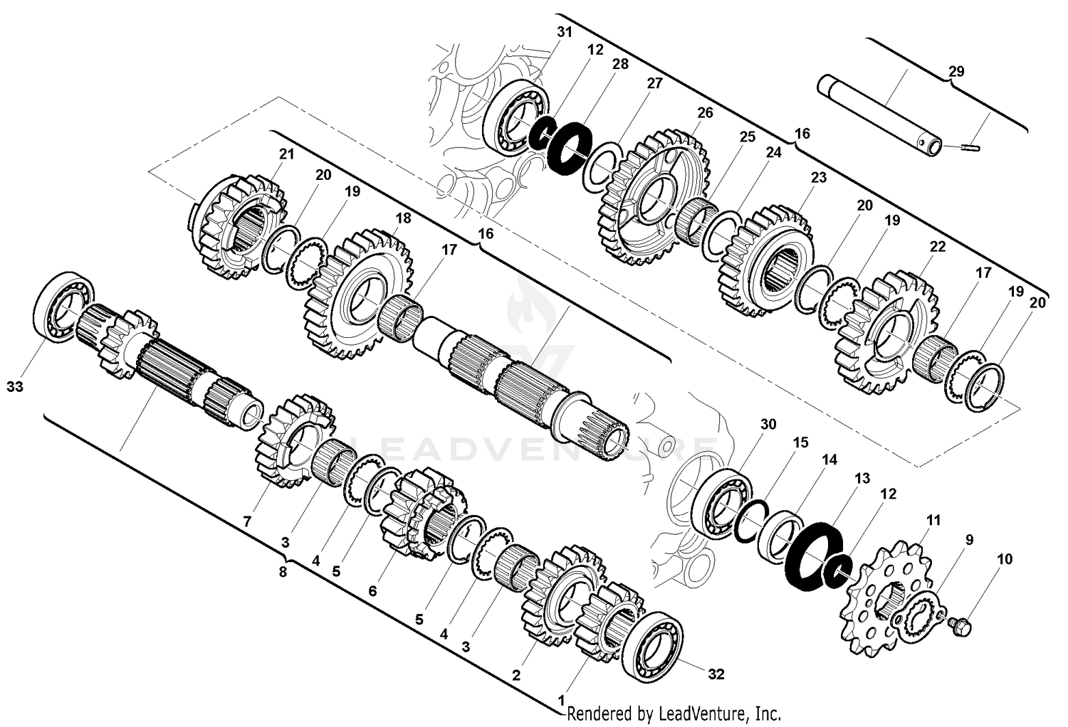 Primary Drive Transmission Primaire