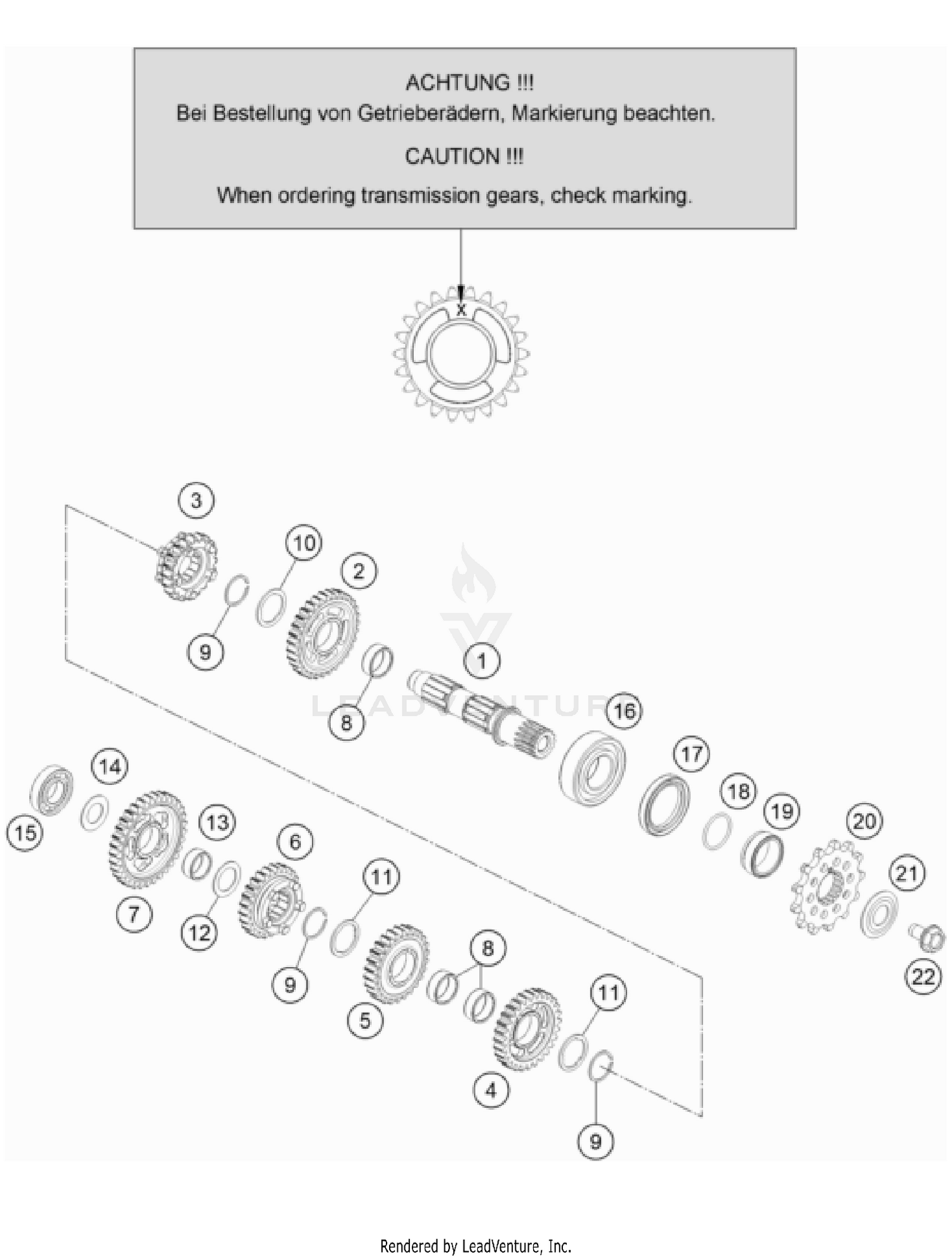 TRANSMISSION II - COUNTERSHAFT