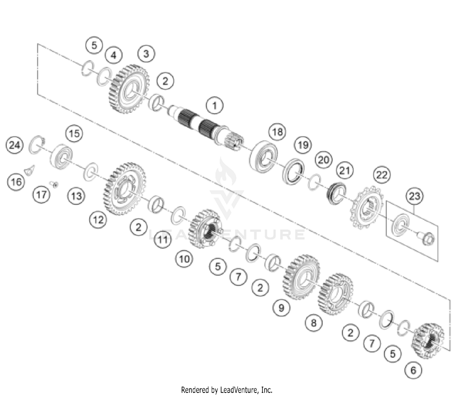TRANSMISSION II - COUNTERSHAFT