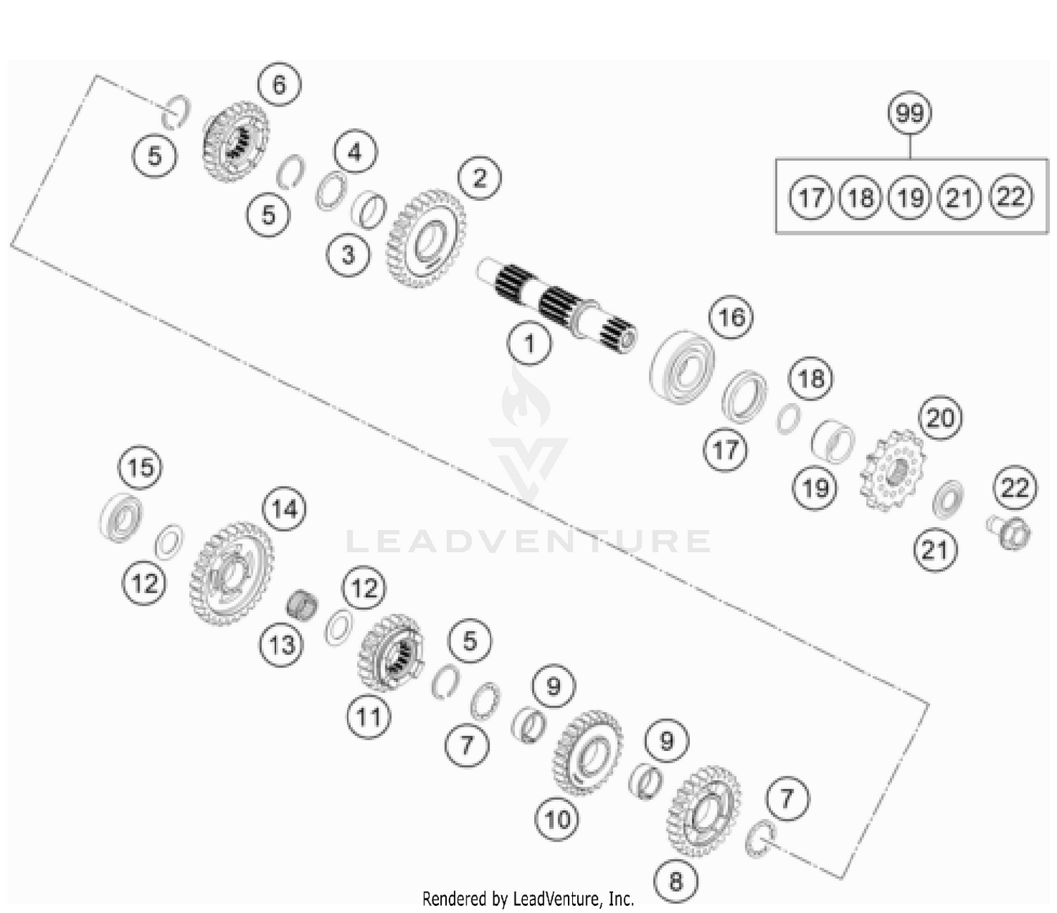 TRANSMISSION II - COUNTERSHAFT