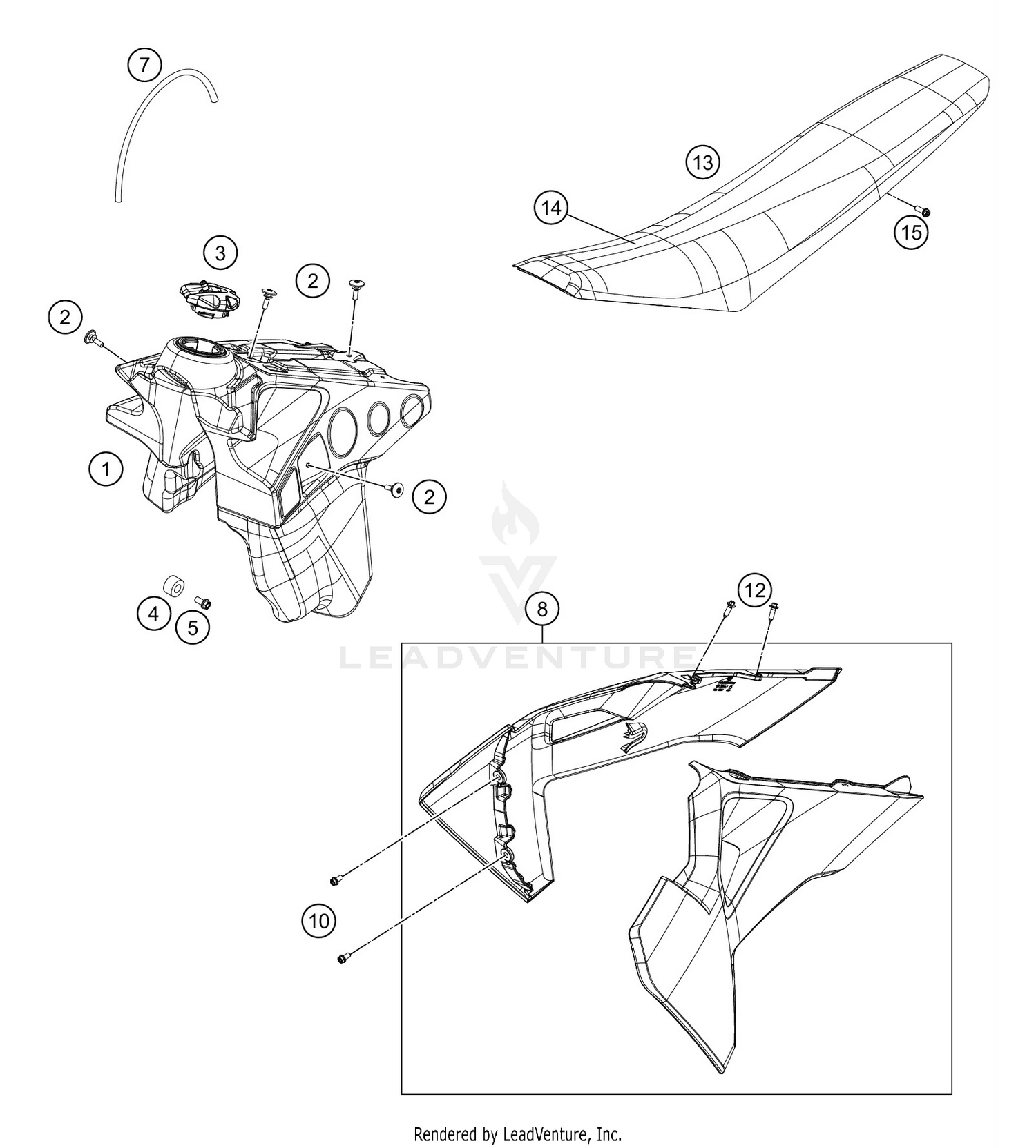 TANK, SEAT