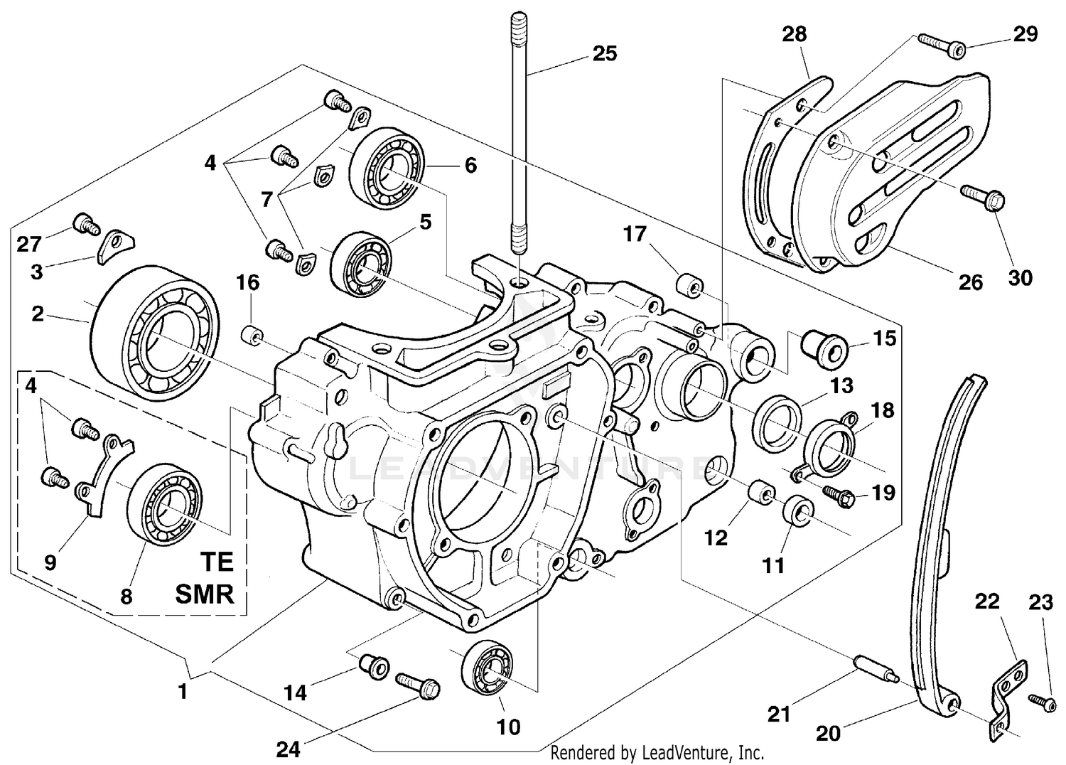 L.H. Half Crankcase