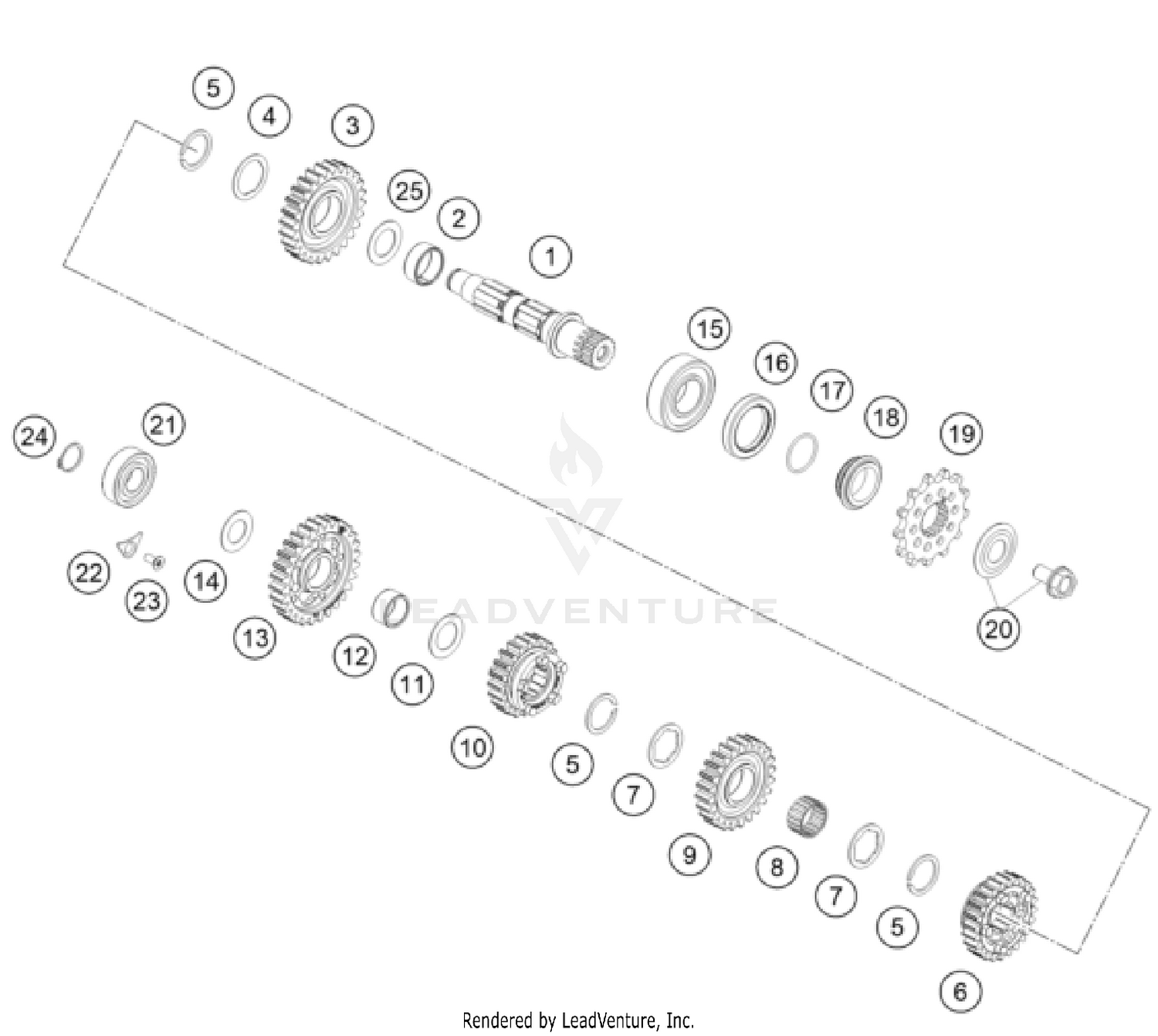 TRANSMISSION II - COUNTERSHAFT