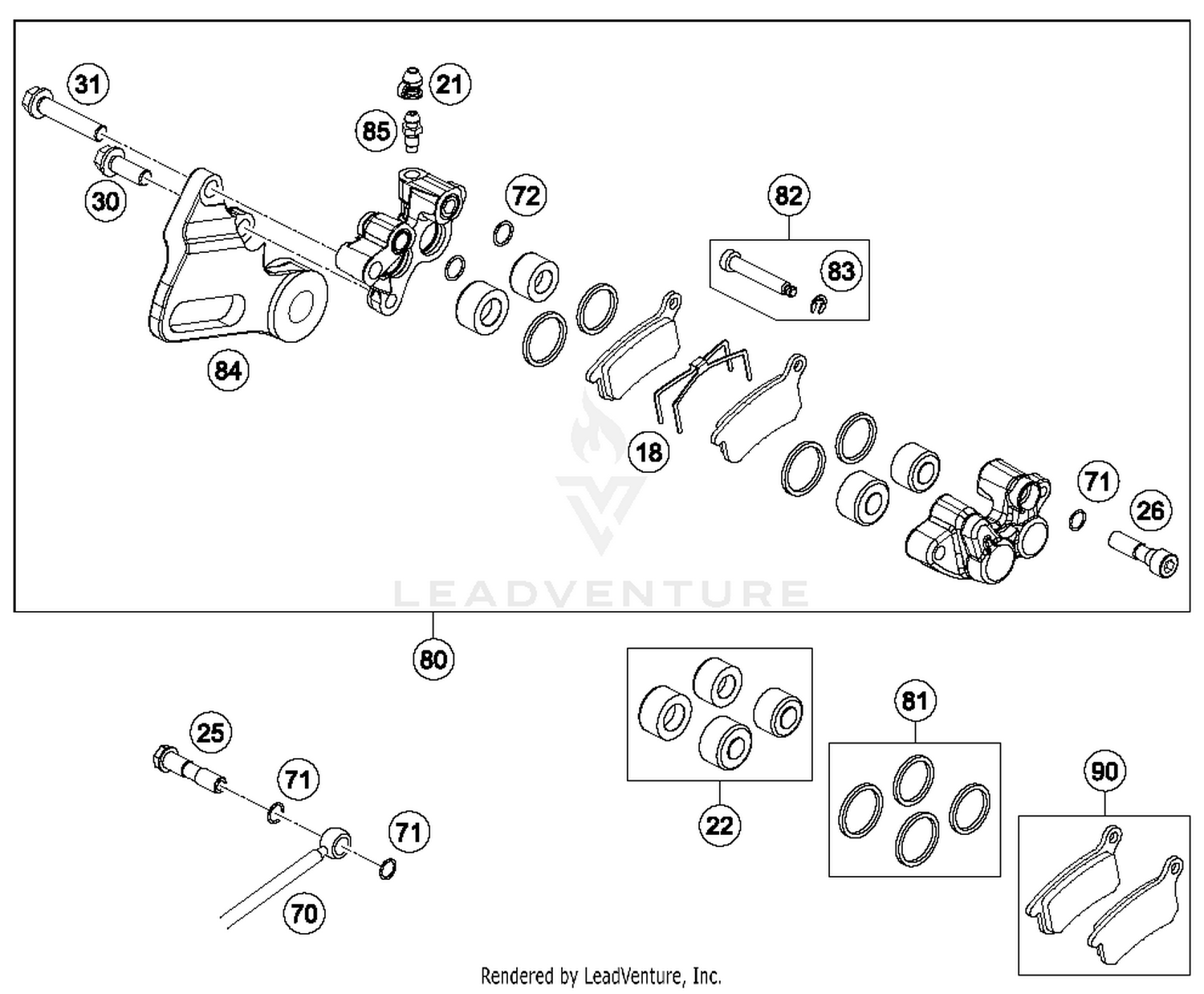 Brake Caliper Rear