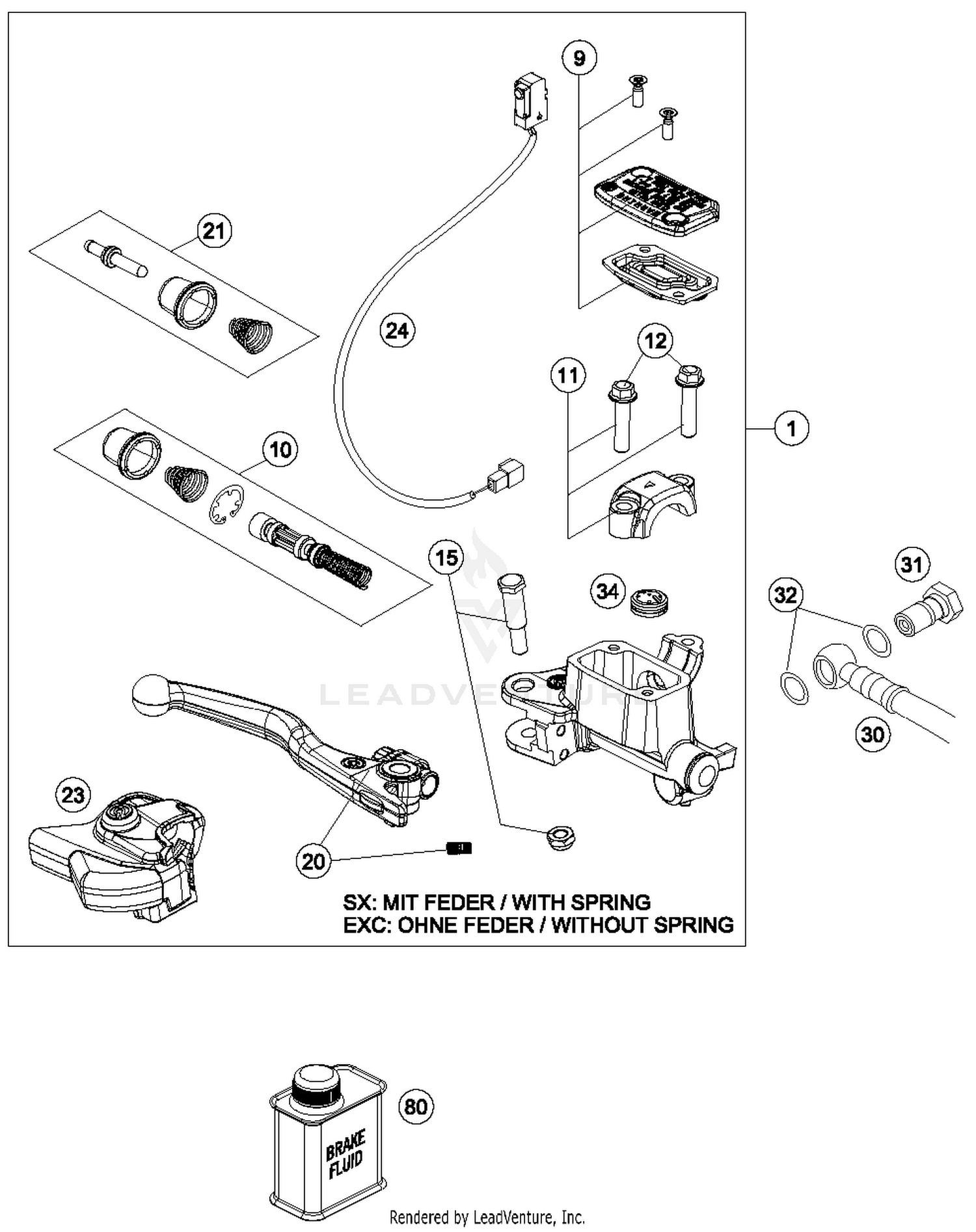 Hand Brake Cylinder