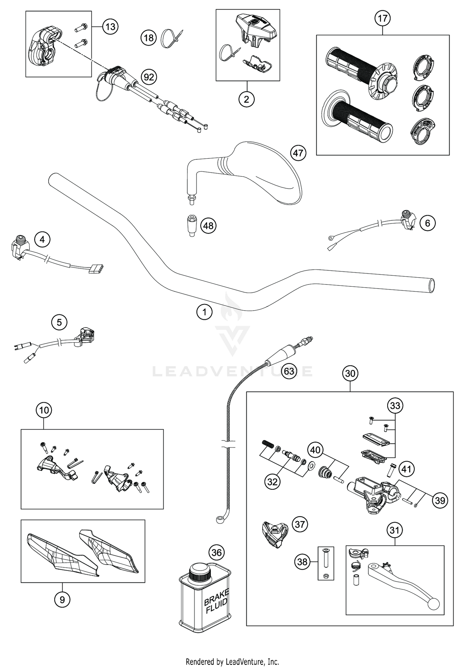 HANDLEBAR, CONTROLS