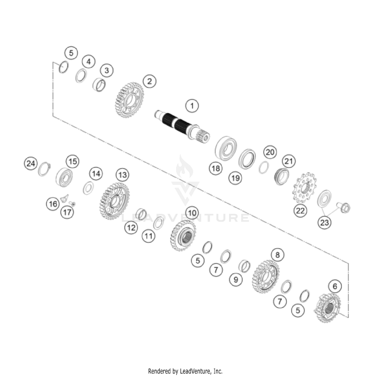 TRANSMISSION II - COUNTERSHAFT