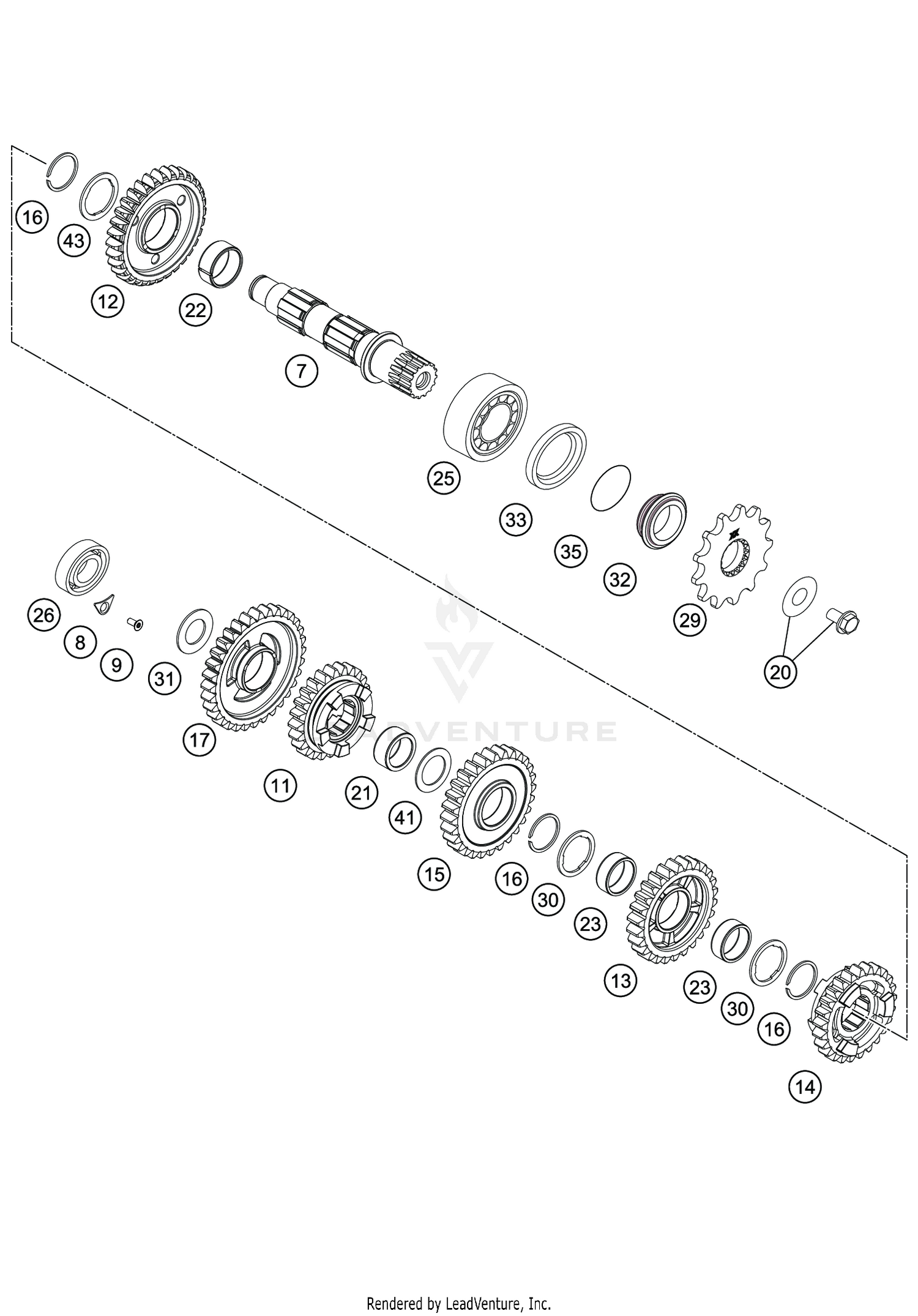 TRANSMISSIONII - COUNTERSHAFT