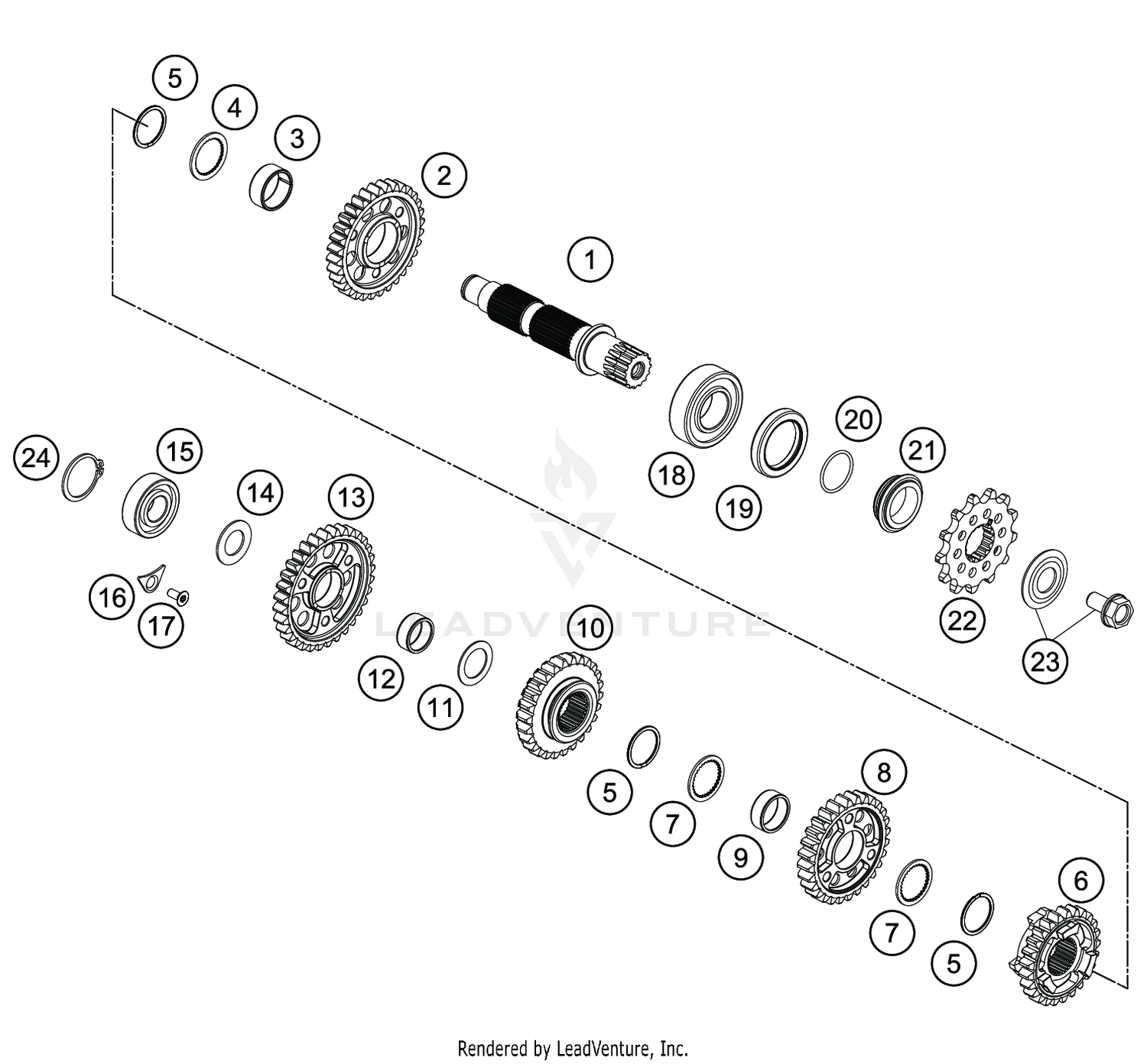TRANSMISSION II - COUNTERSHAFT