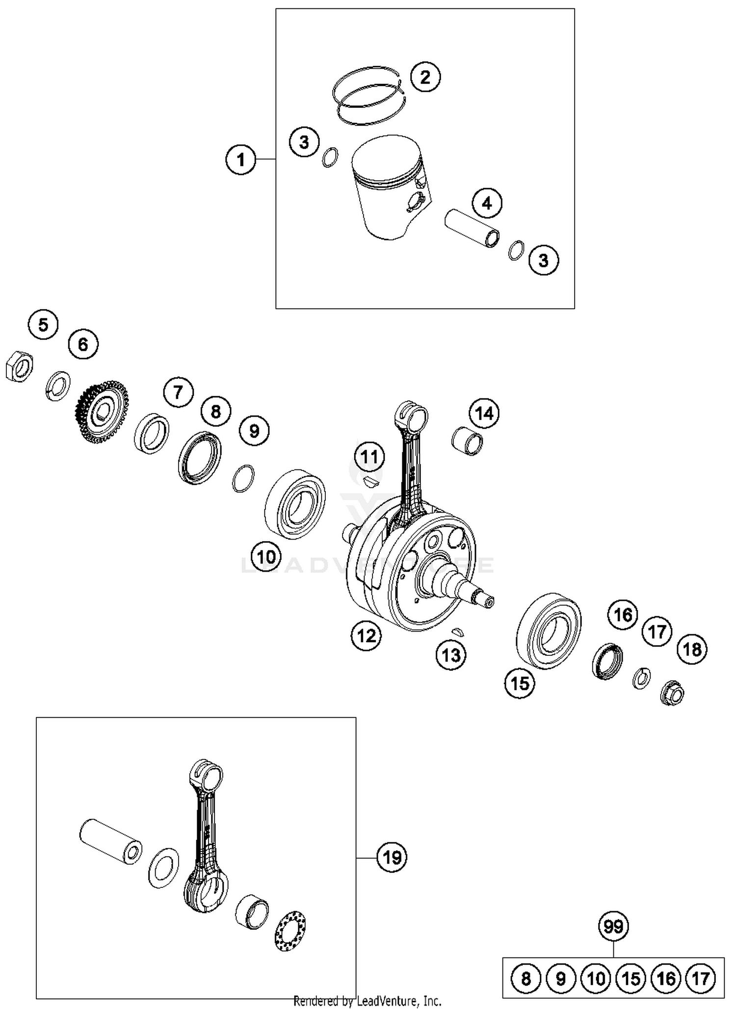 Crankshaft, Piston