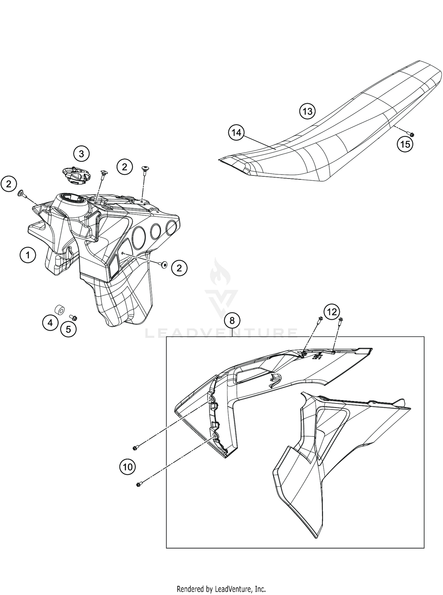 TANK, SEAT