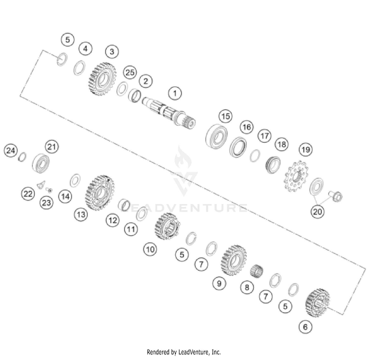 TRANSMISSION II - COUNTERSHAFT