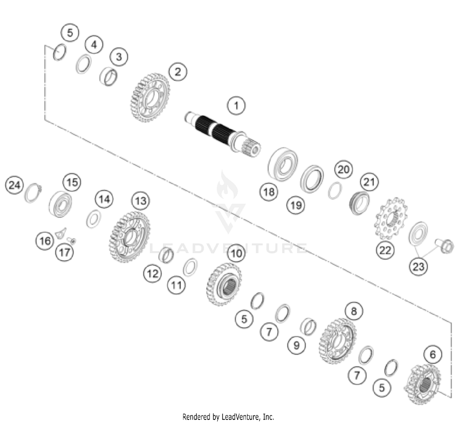TRANSMISSION II - COUNTERSHAFT