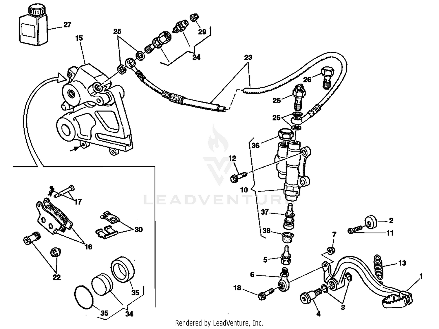 Rear Hydraulic Brake