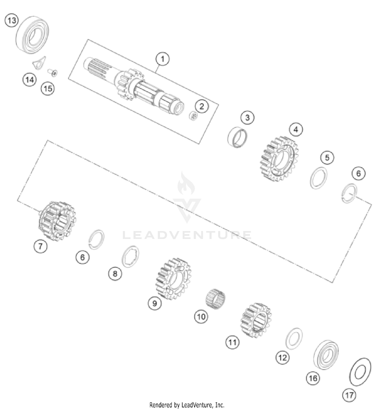 TRANSMISSION I - MAIN SHAFT