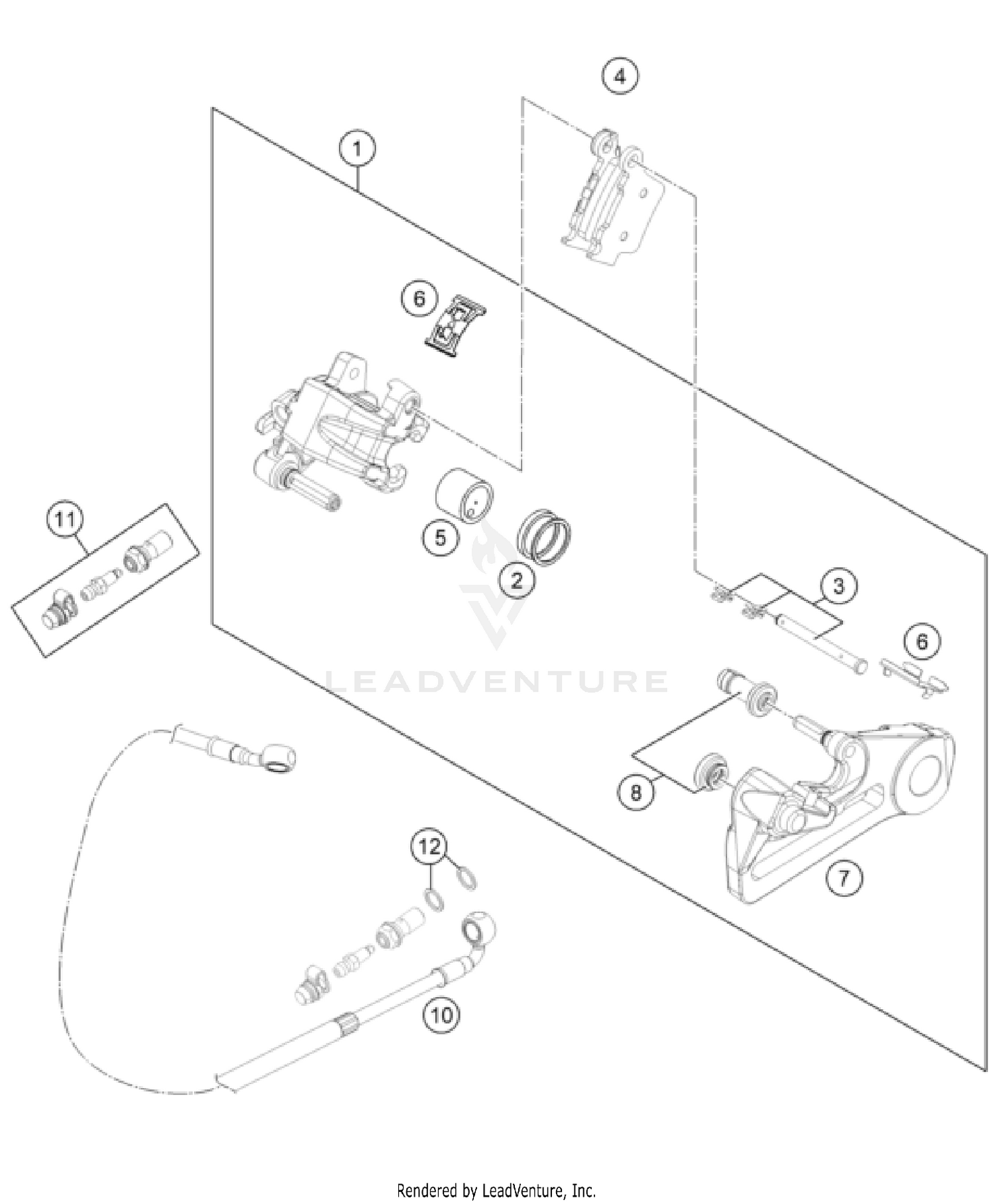 REAR BRAKE CALIPER