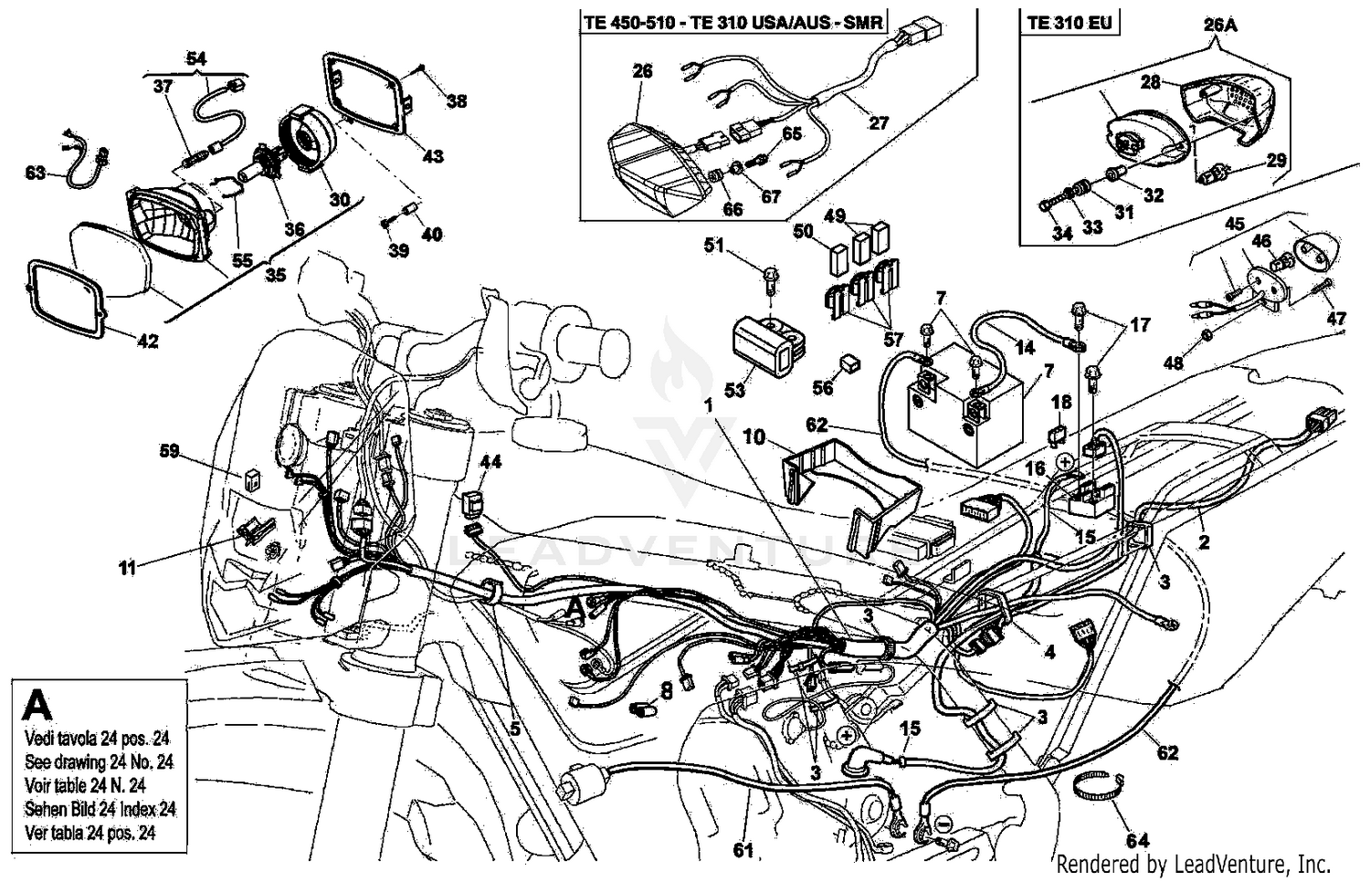 Main Wiring Harness, Electrical Parts