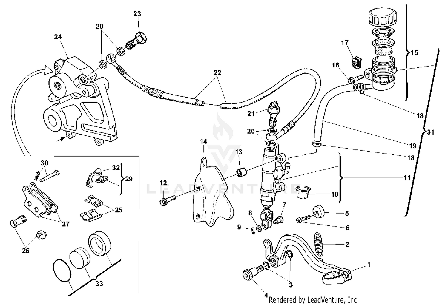 Rear Hydraulic Brake