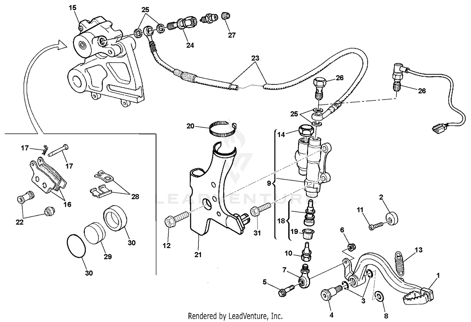 Rear Hydraulic Brake