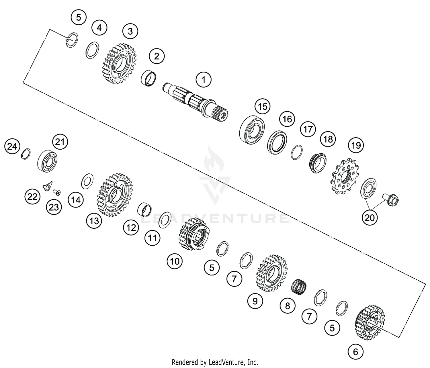 TRANSMISSION II - COUNTERSHAFT
