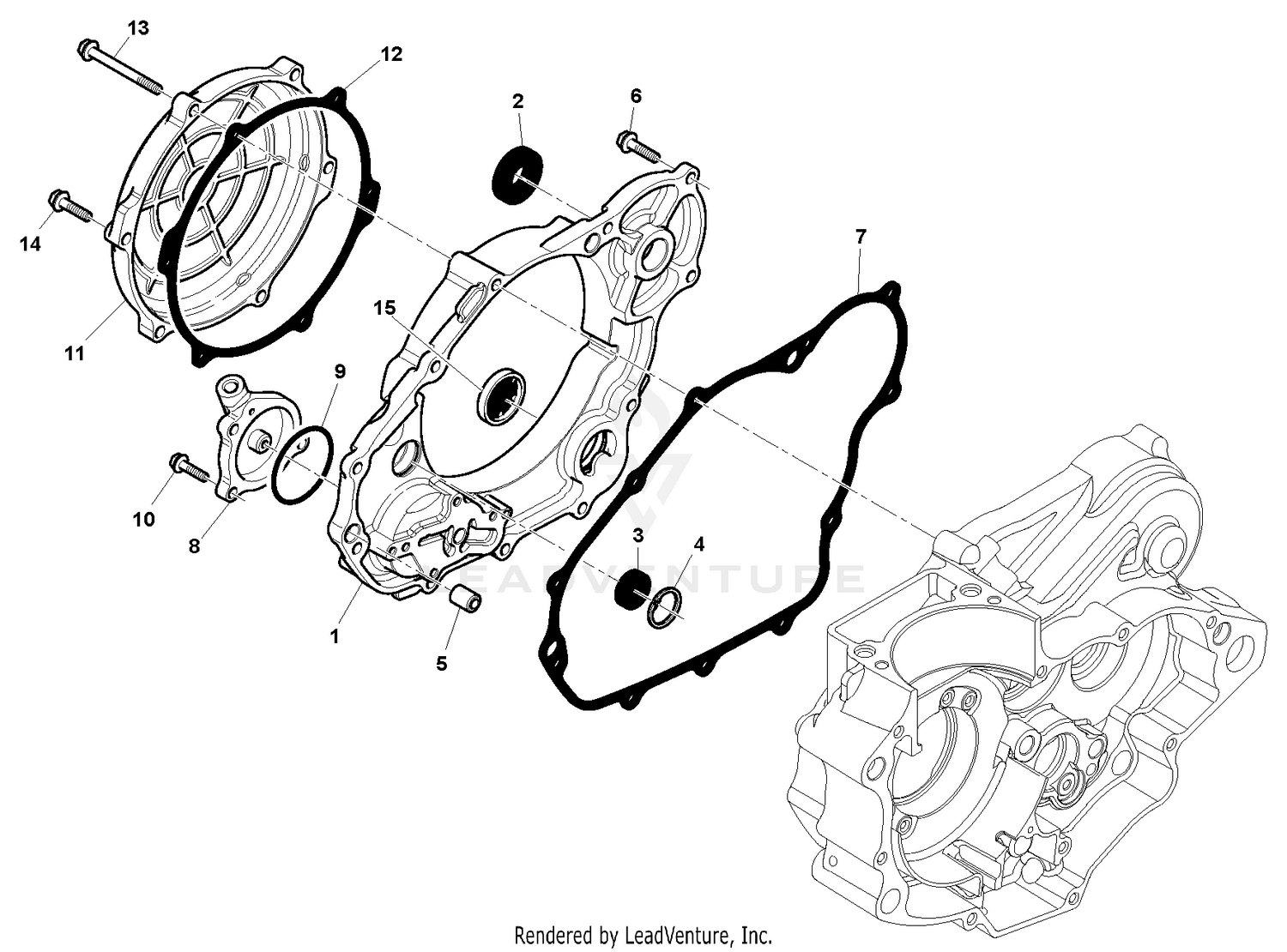 R.H. Half Crankcase Covers