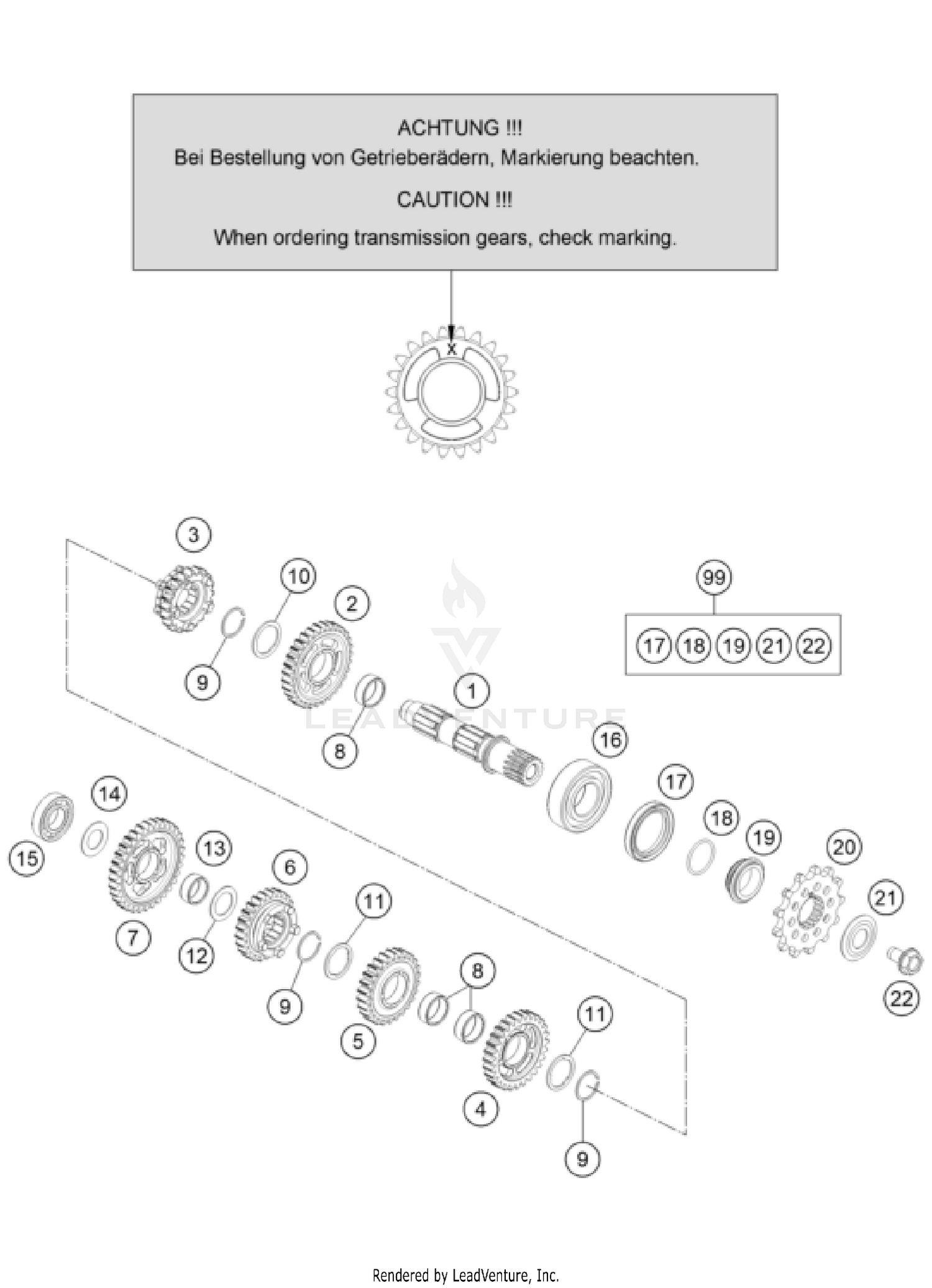 TRANSMISSION II - COUNTERSHAFT