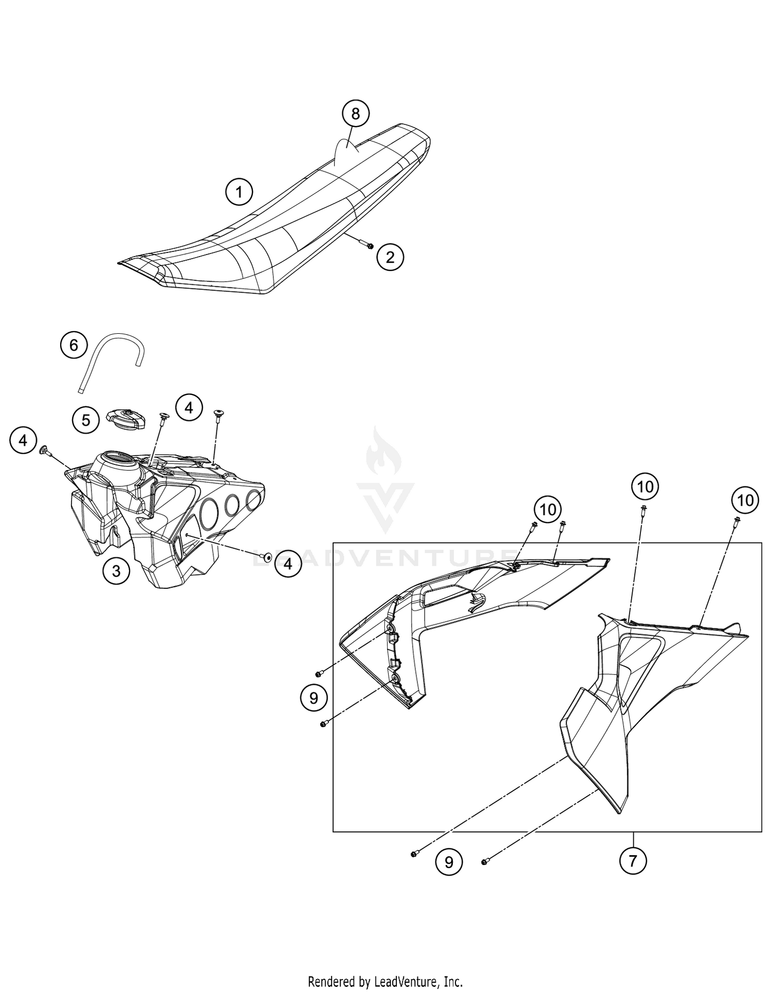 TANK, SEAT