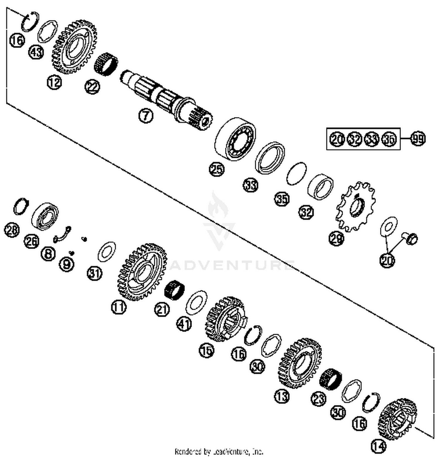 Transmission Il - Countershaft