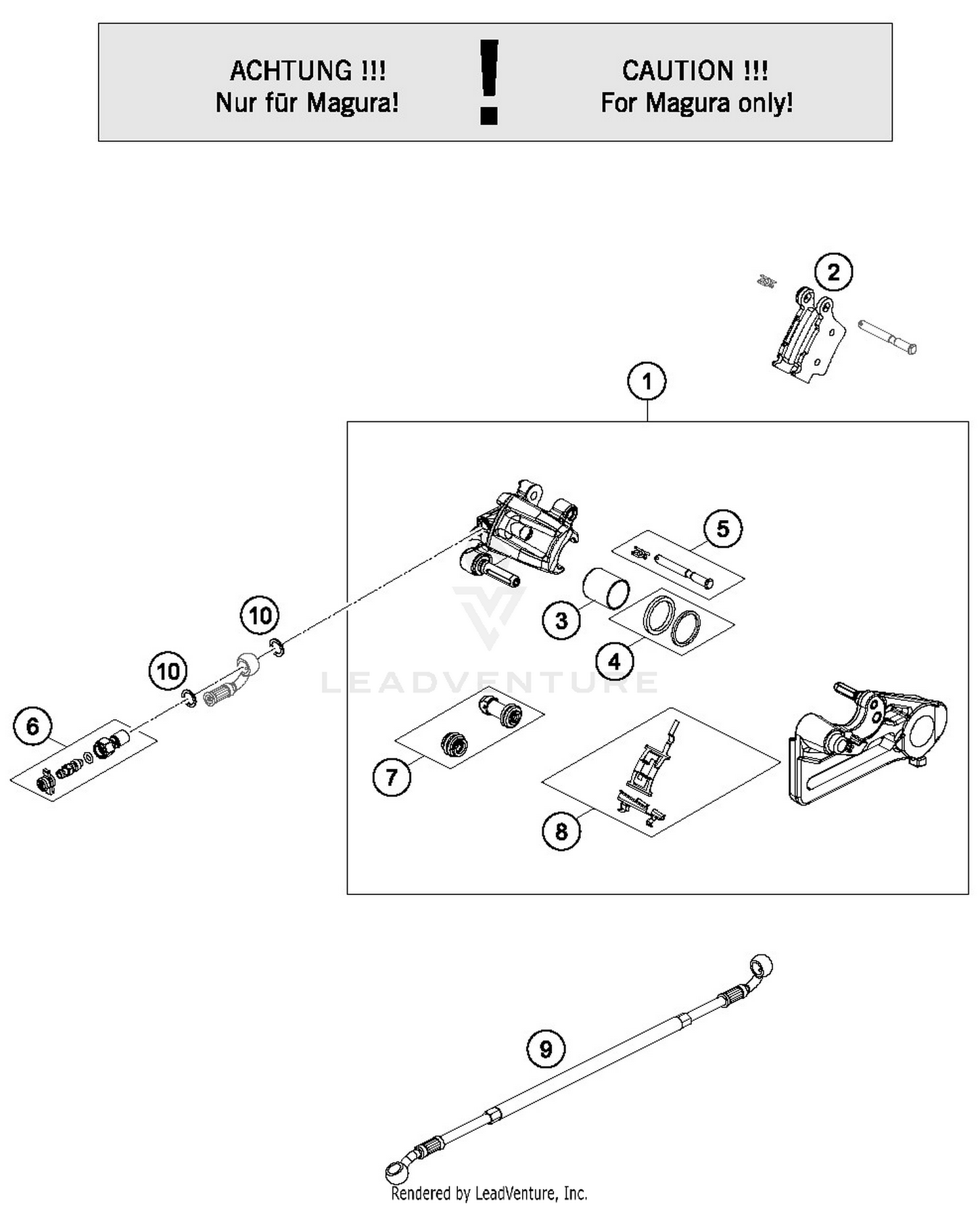 REAR BRAKE CALIPER