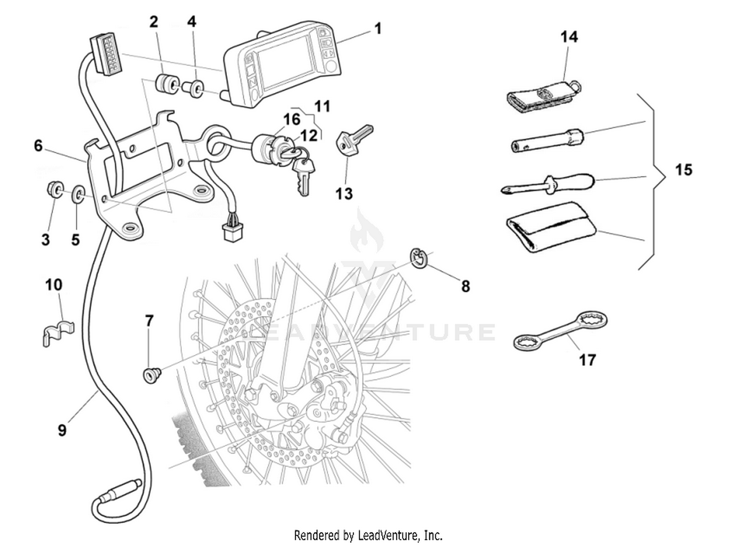Speedometer, Tools Bag