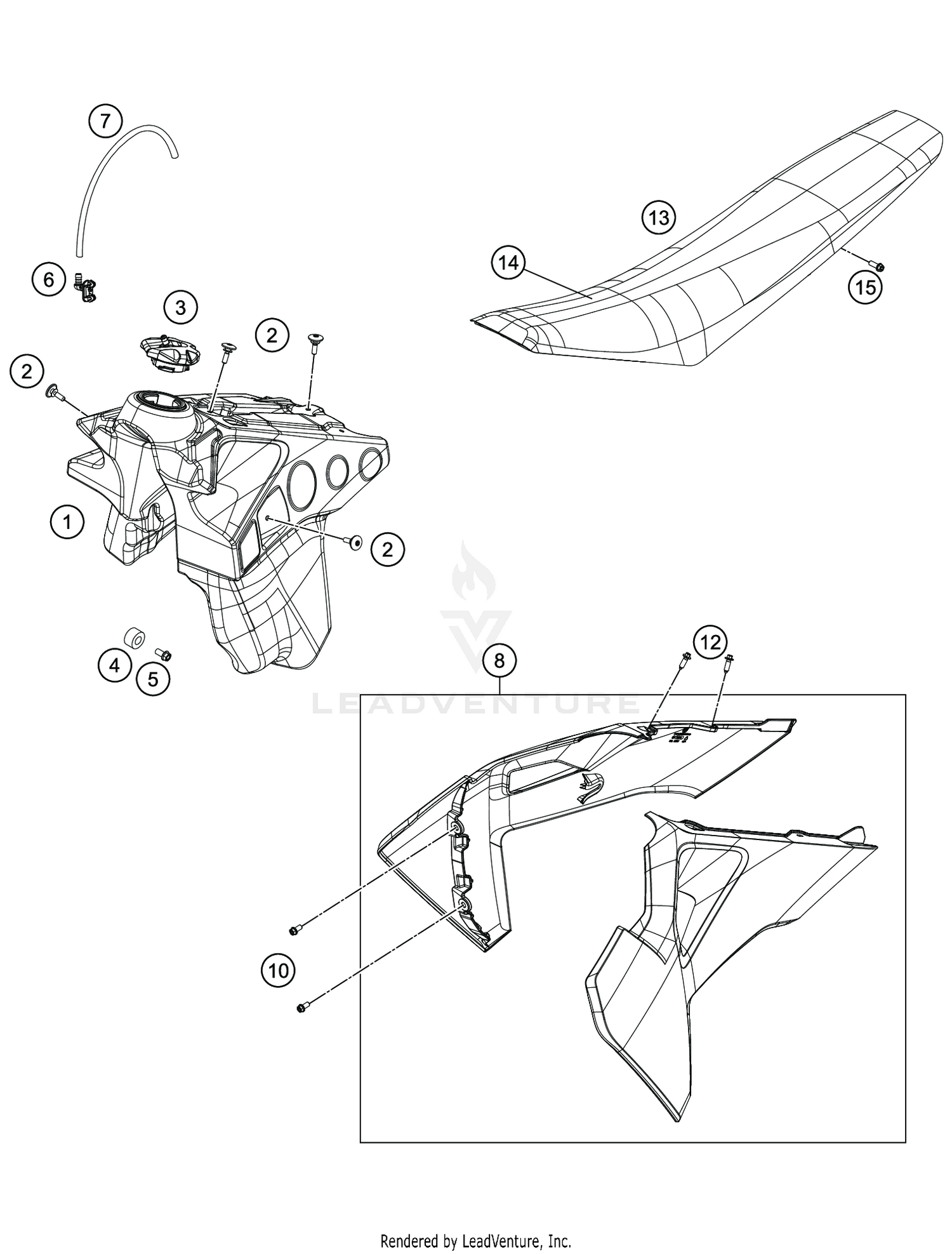 TANK, SEAT
