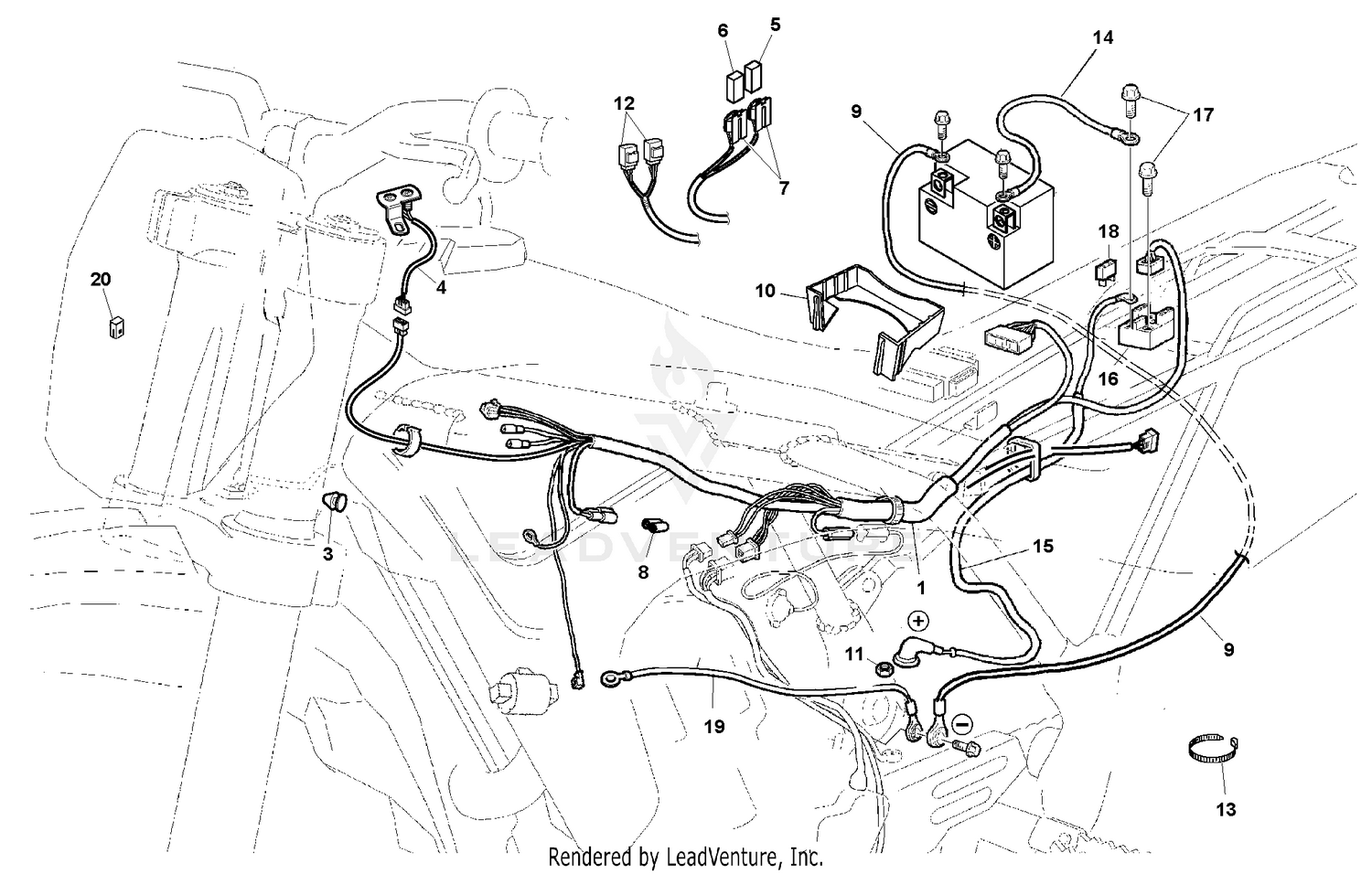 Main Wiring Harness, Electrical Parts