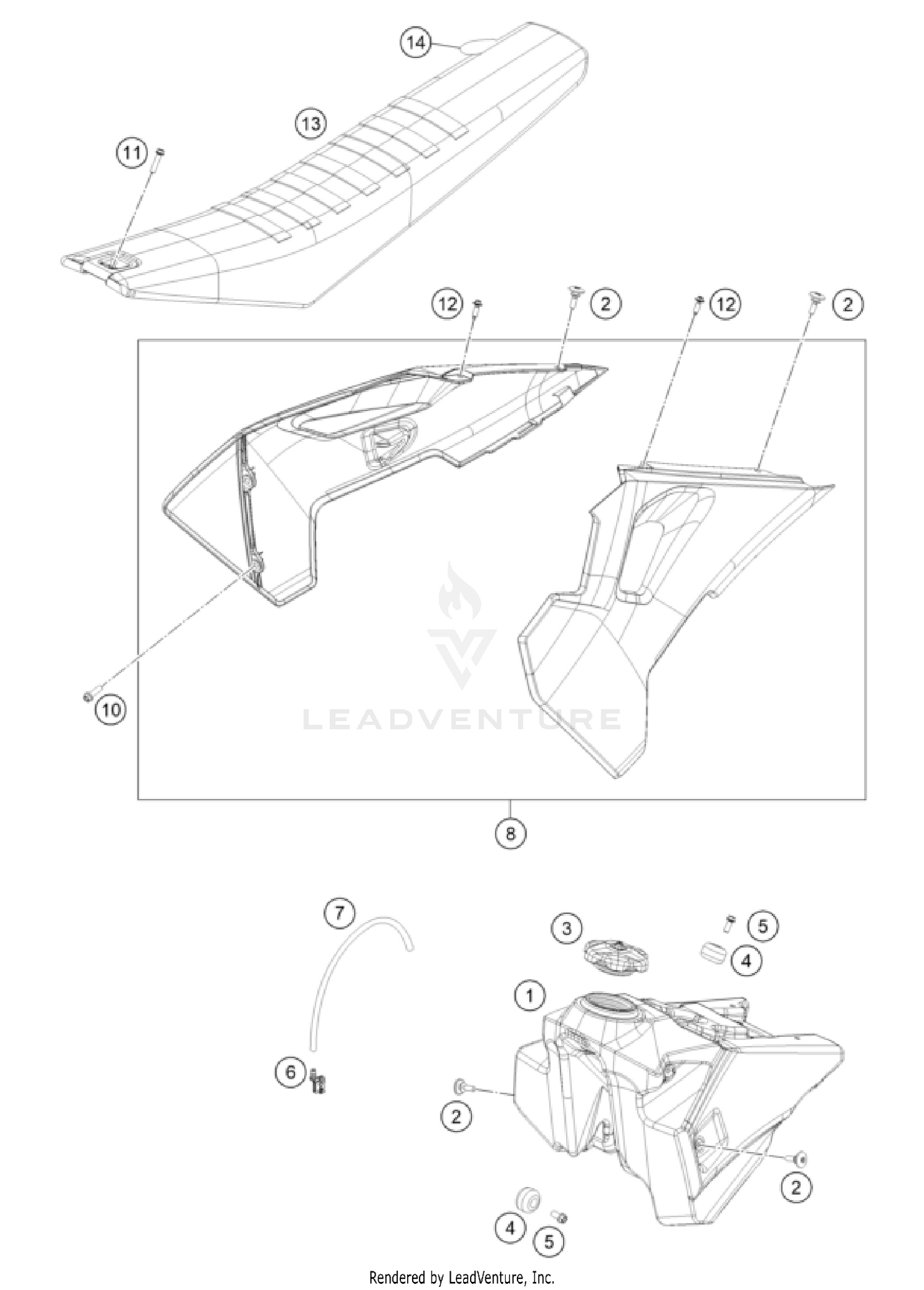 TANK, SEAT