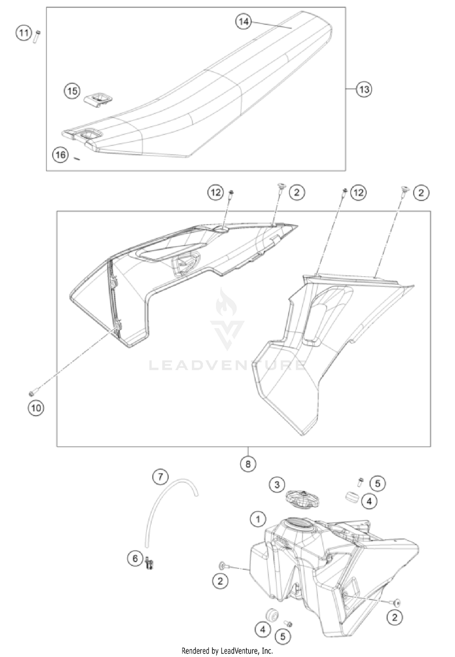 TANK, SEAT