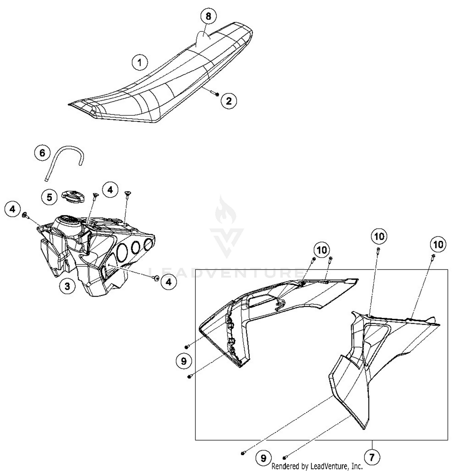 TANK, SEAT