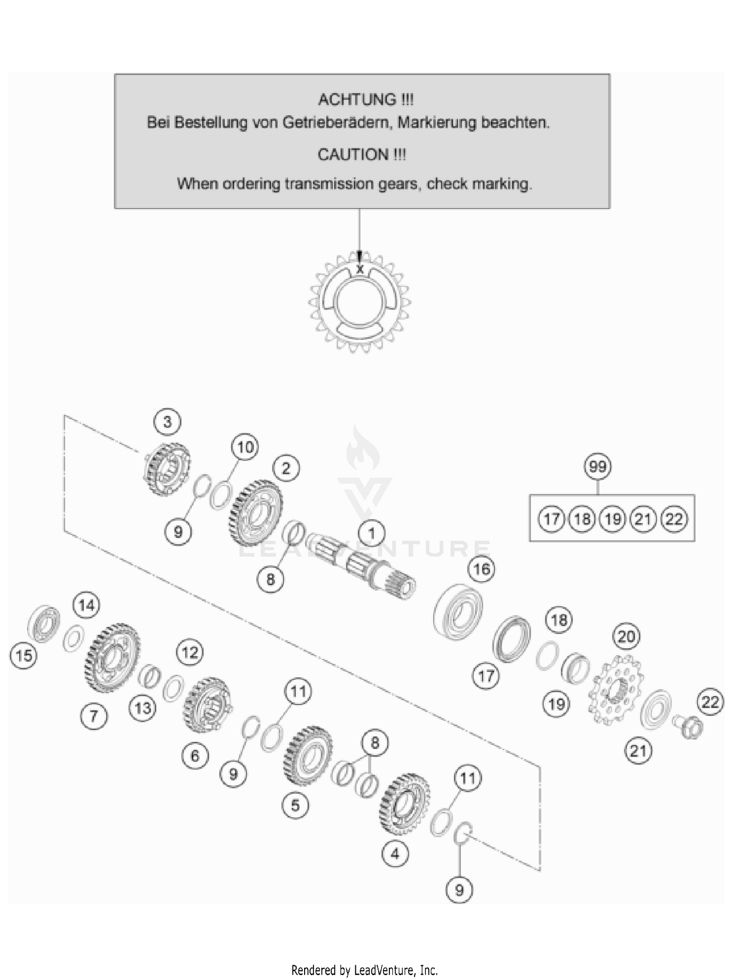TRANSMISSION II - COUNTERSHAFT