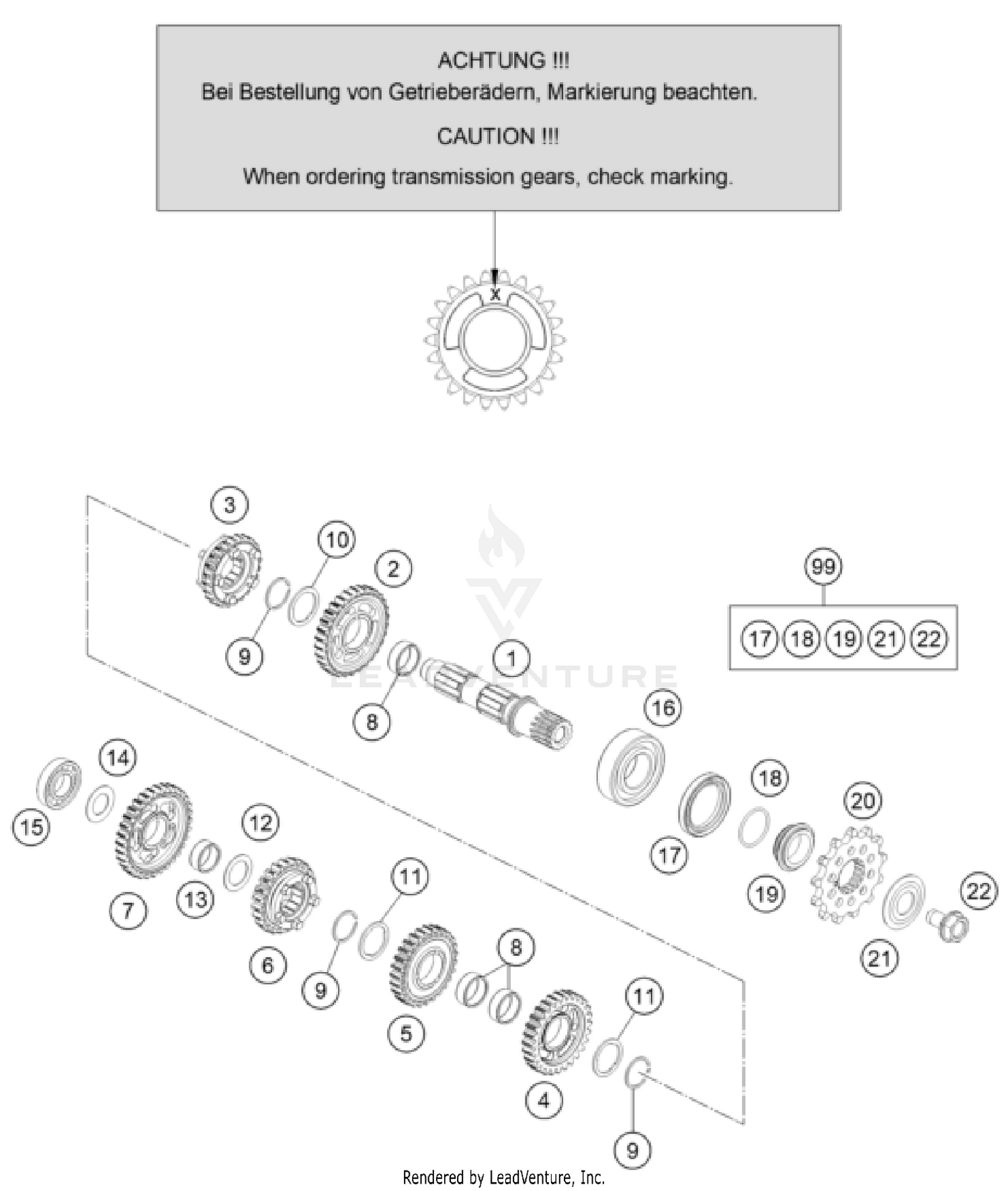 TRANSMISSION II - COUNTERSHAFT