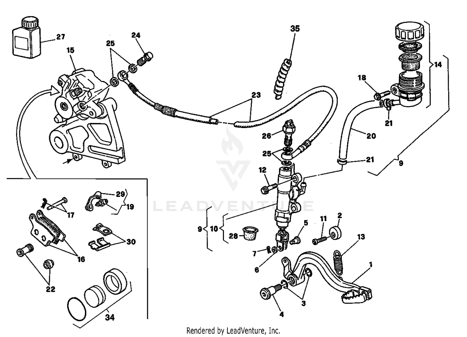 Rear Hydraulic Brake